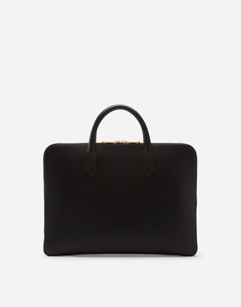 Monreal briefcase in calfskin with heat-pressed logo 3