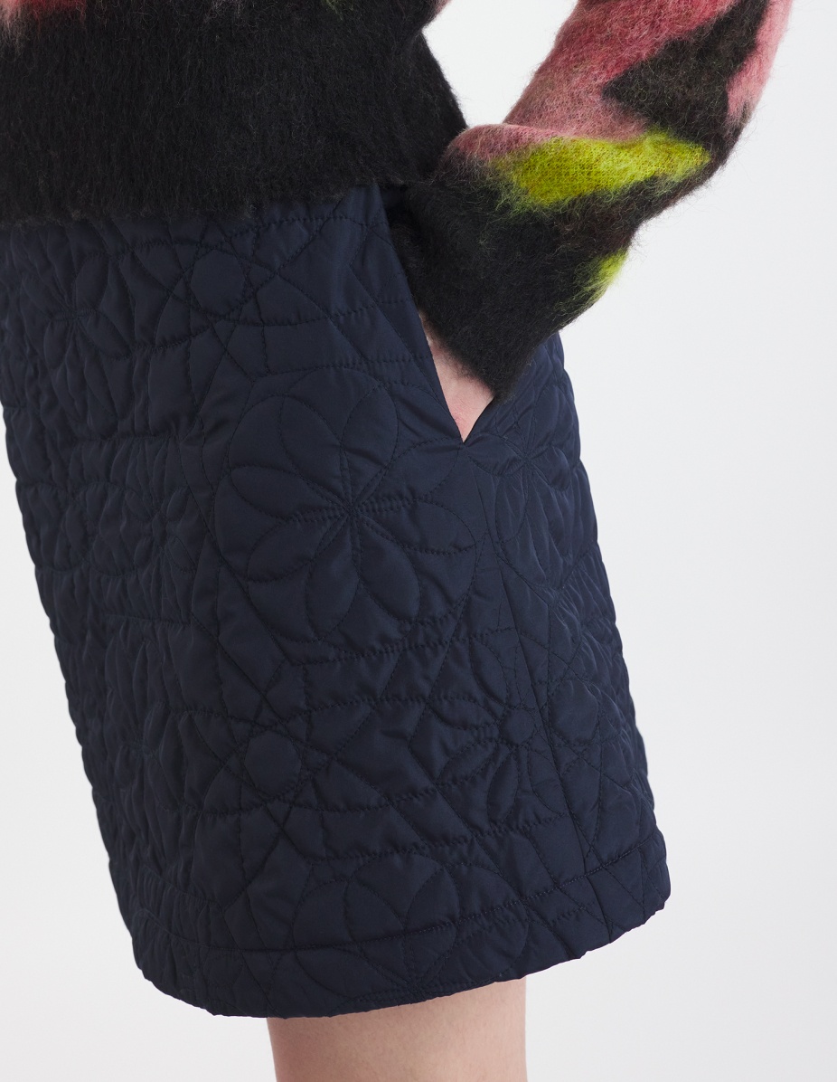 QUILTED MINI SKIRT - 4