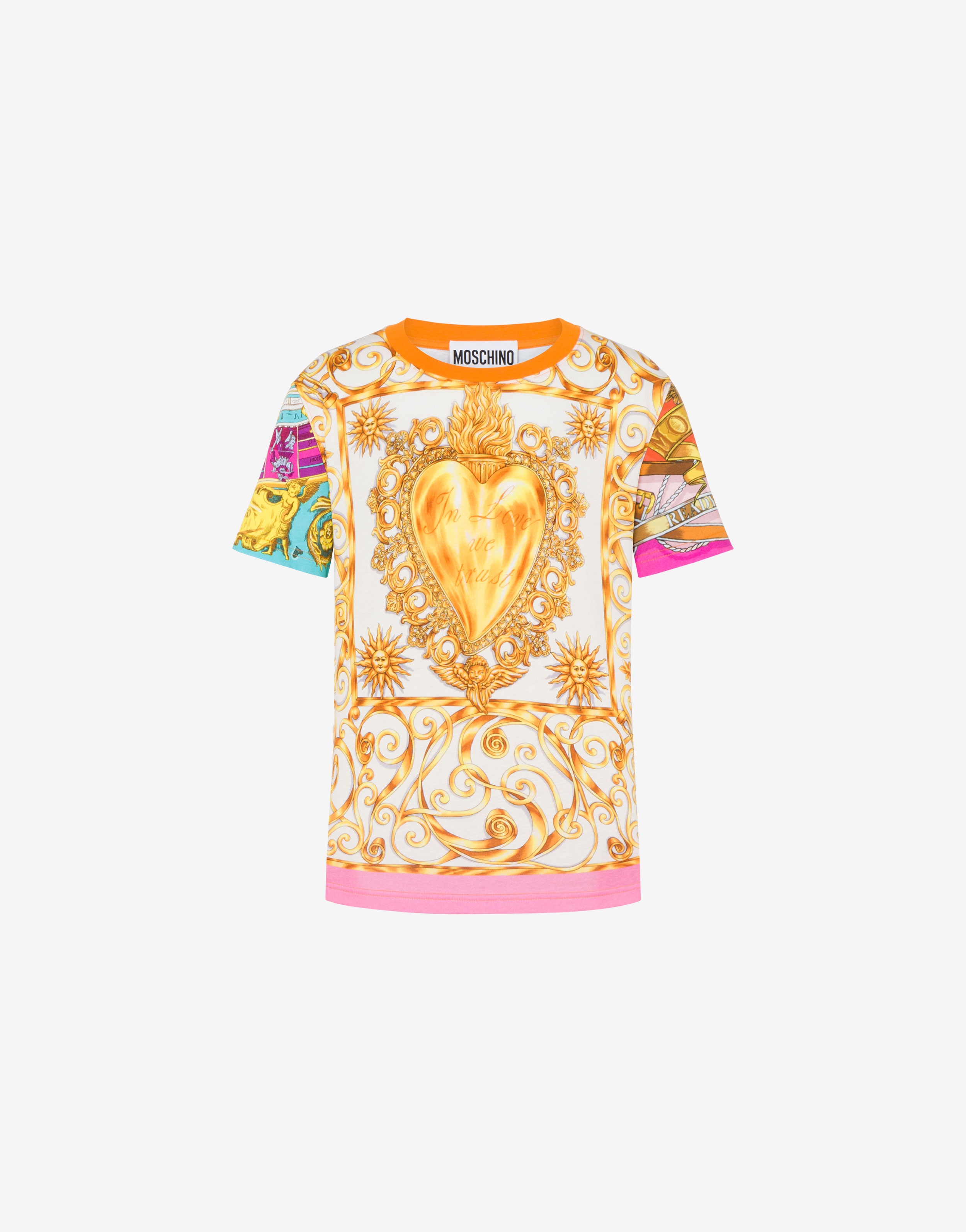 SCARF PRINT JERSEY T-SHIRT - 1