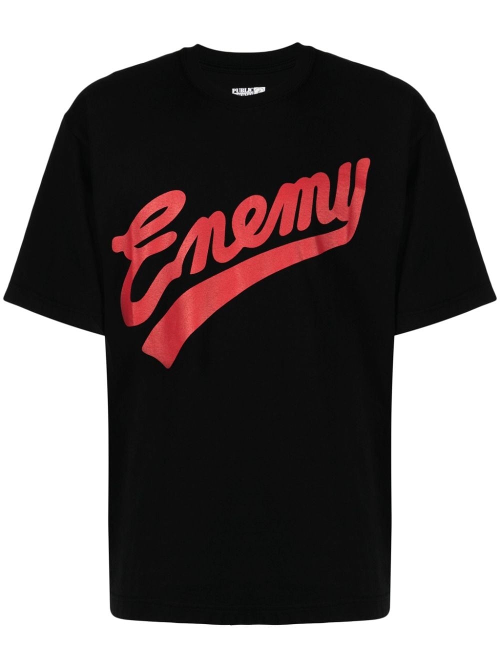 x Public Enemy logo-print cotton T-shirt - 1