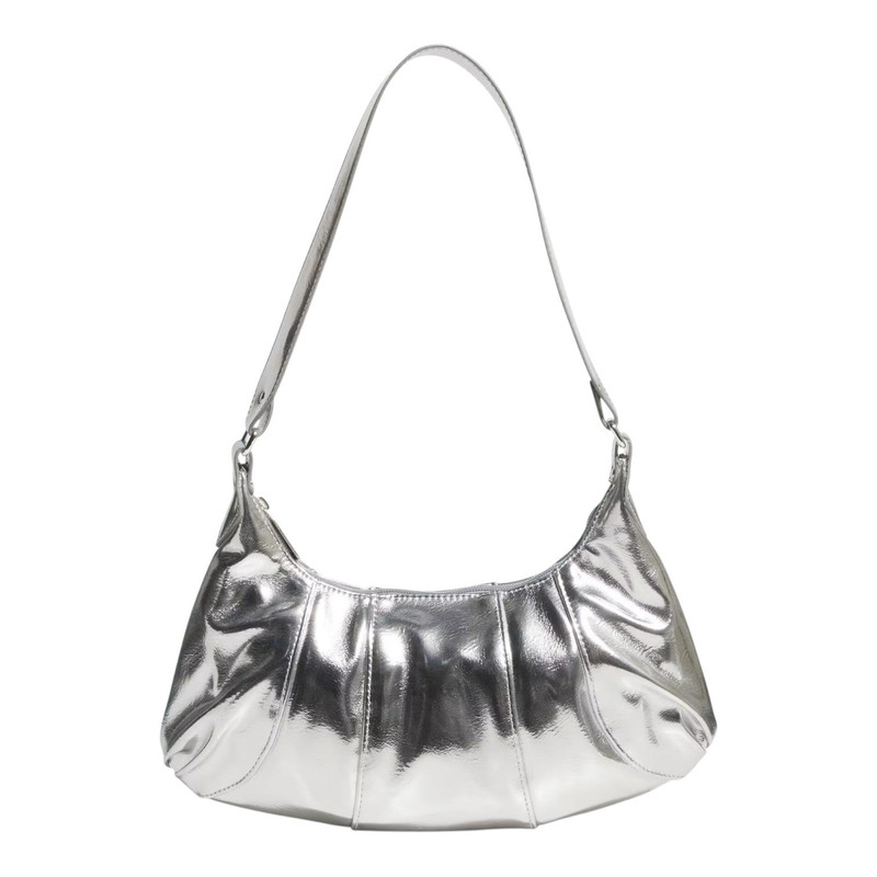 adidas (WMNS) adidas HOBO PU Leather Bag 'Silver' KC2771 outlook