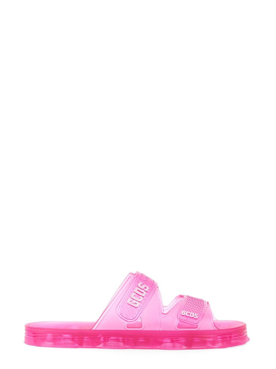 GCDS SANDAL WITH LOGO UNISEX - 1