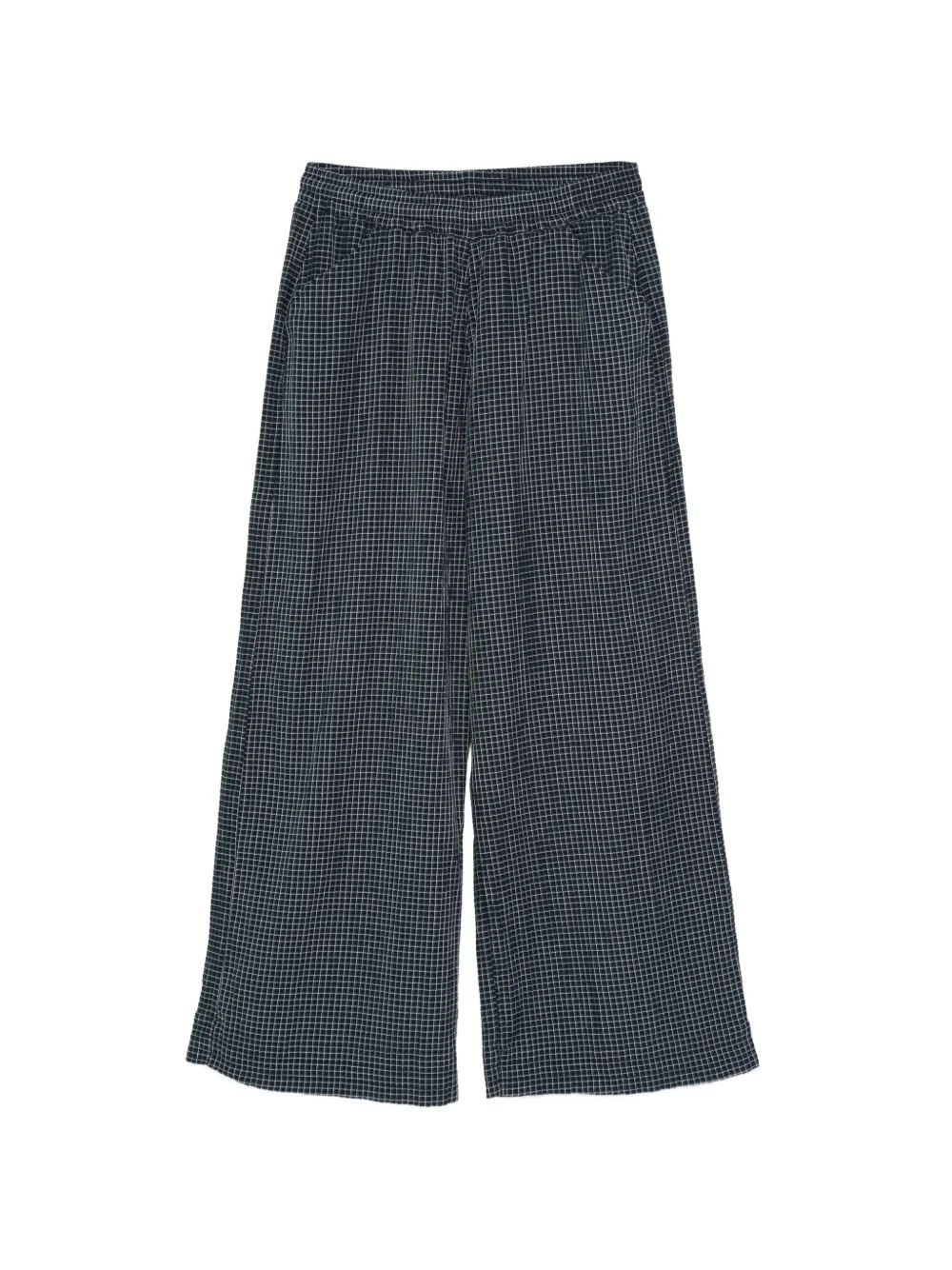 pocket checked trousers - 1