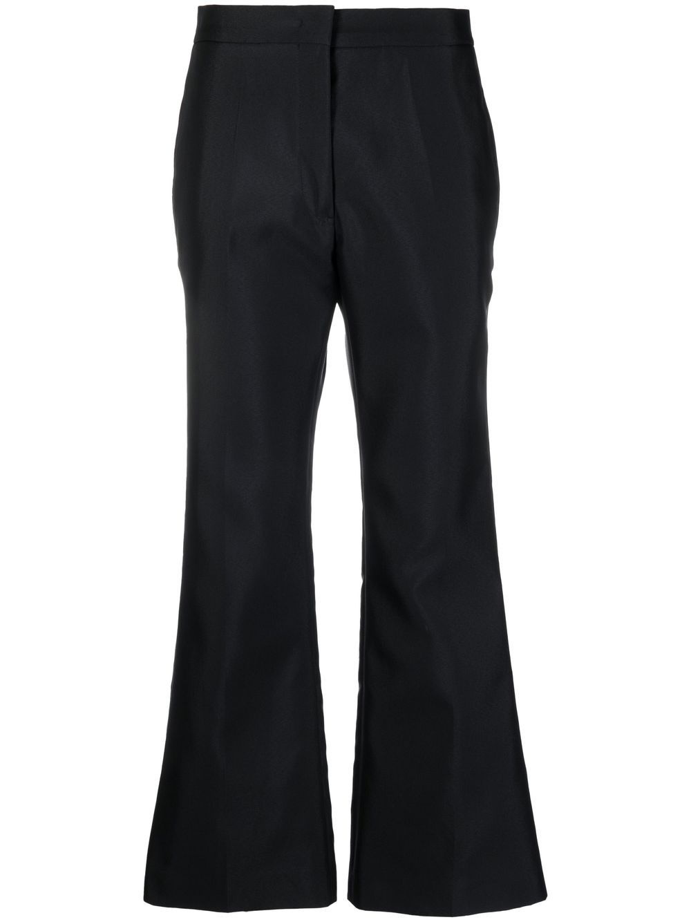 high-waisted cropped trousers - 1