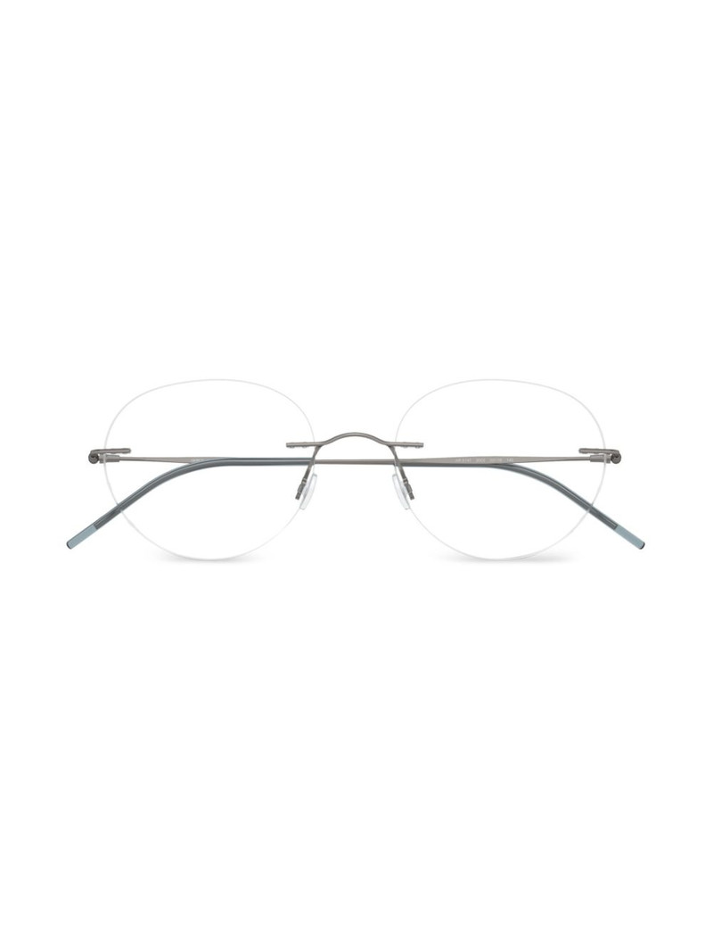 rimless round-frame glasses 5