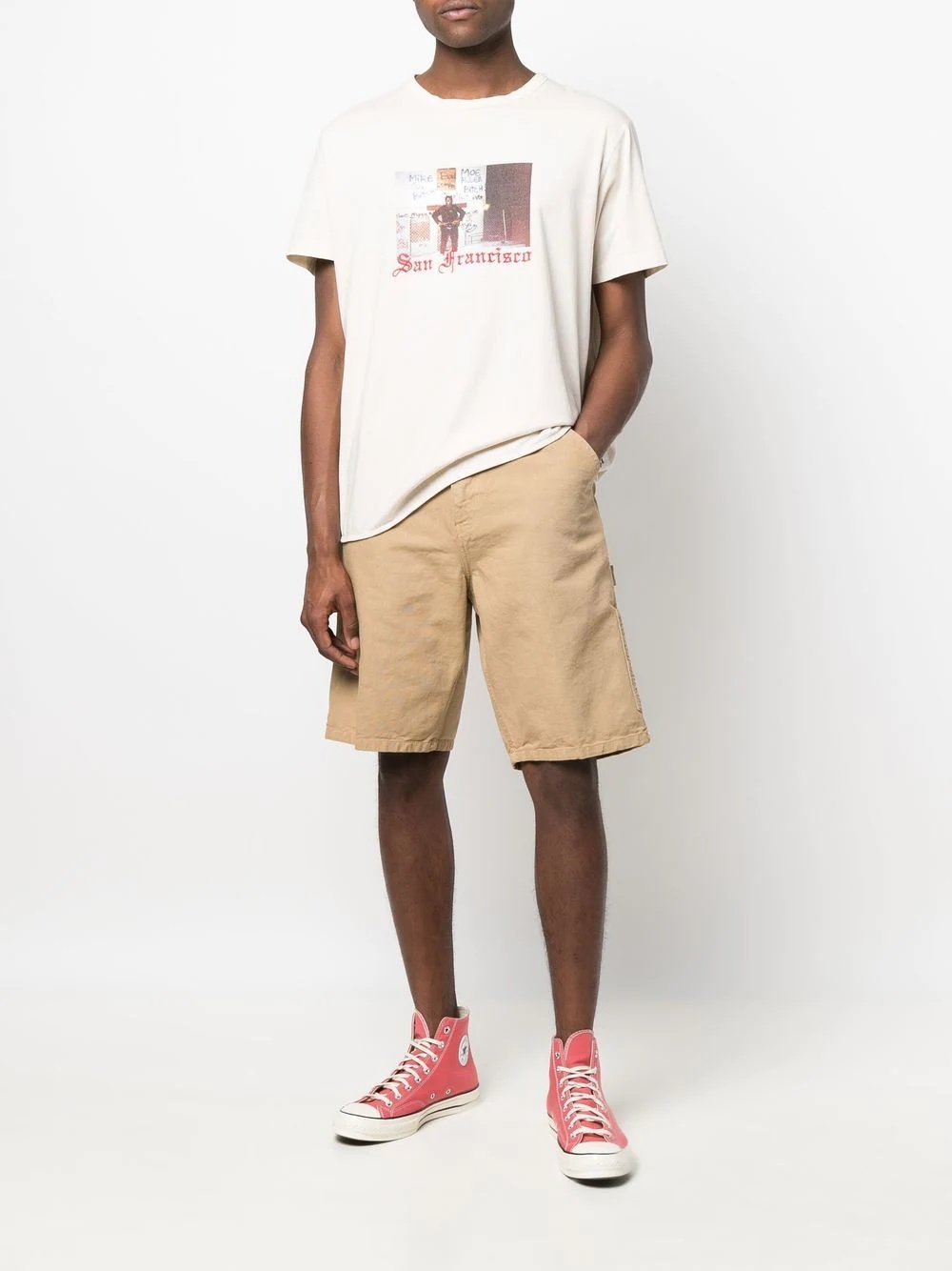 organic cotton cargo shorts - 2