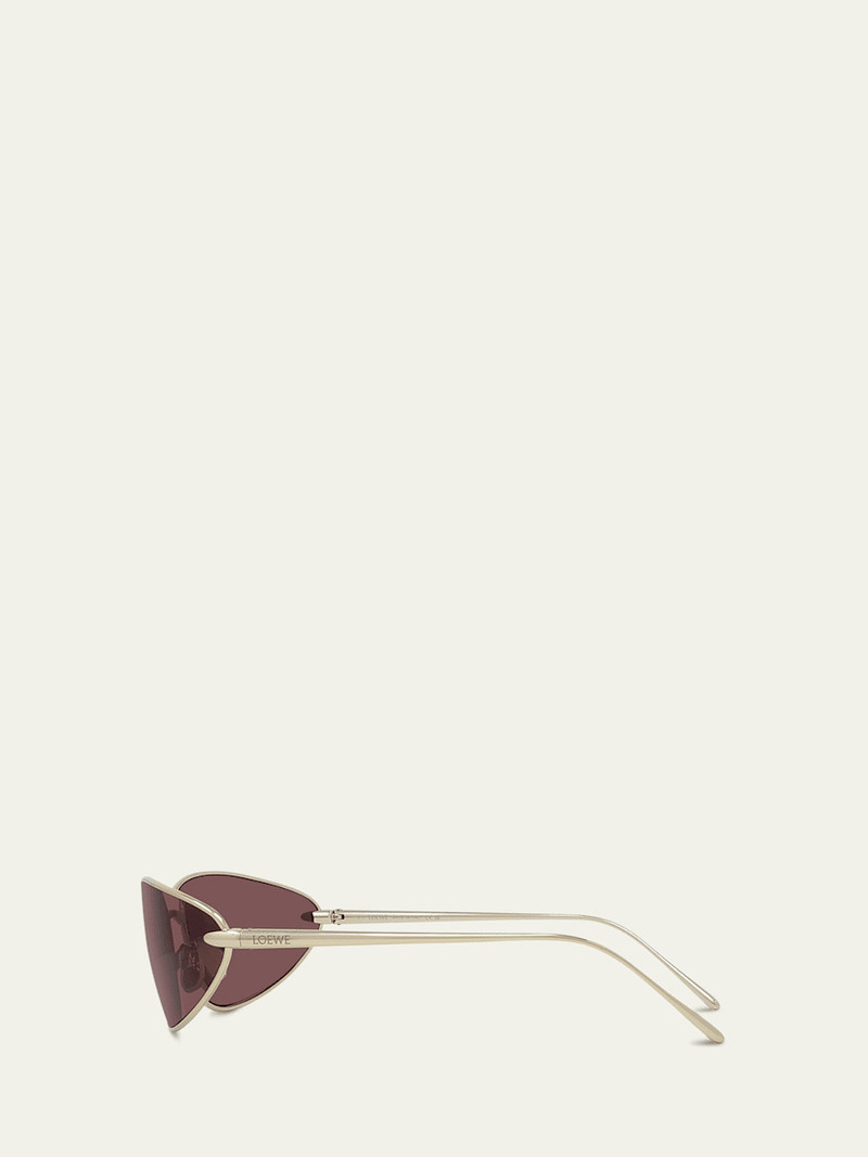 Loewe Signature Wrap Around Metal Sunglasses outlook