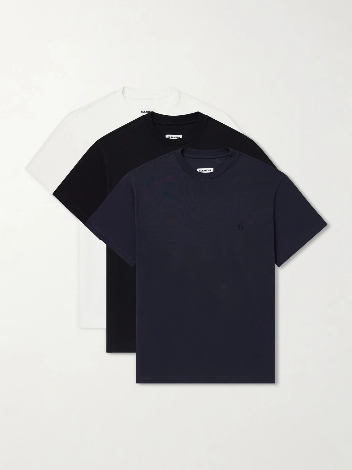 Three-Pack Logo-Appliquéd Cotton-Jersey T-Shirts - 1