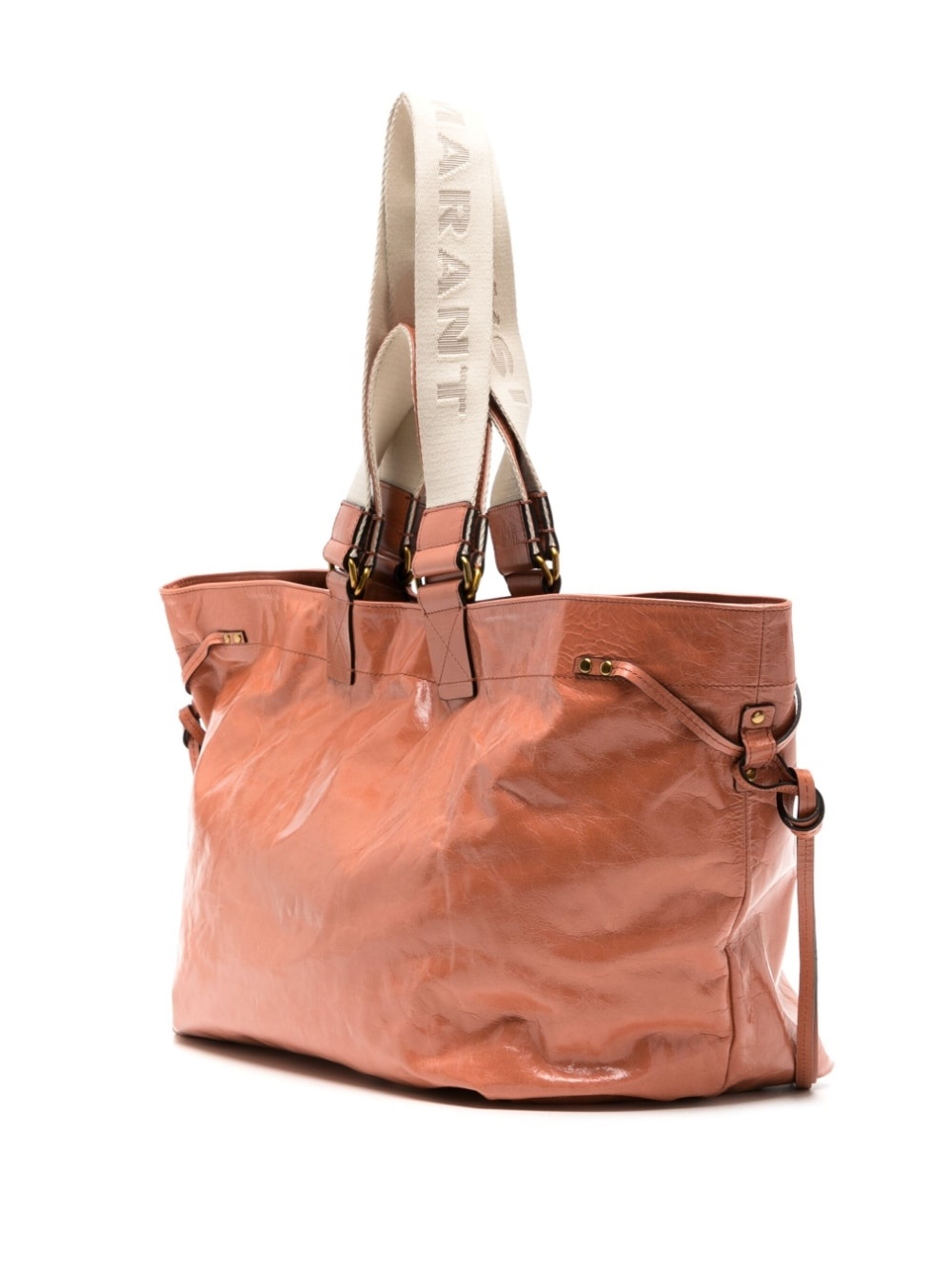 Wardy crinkled-leather tote bag - 3