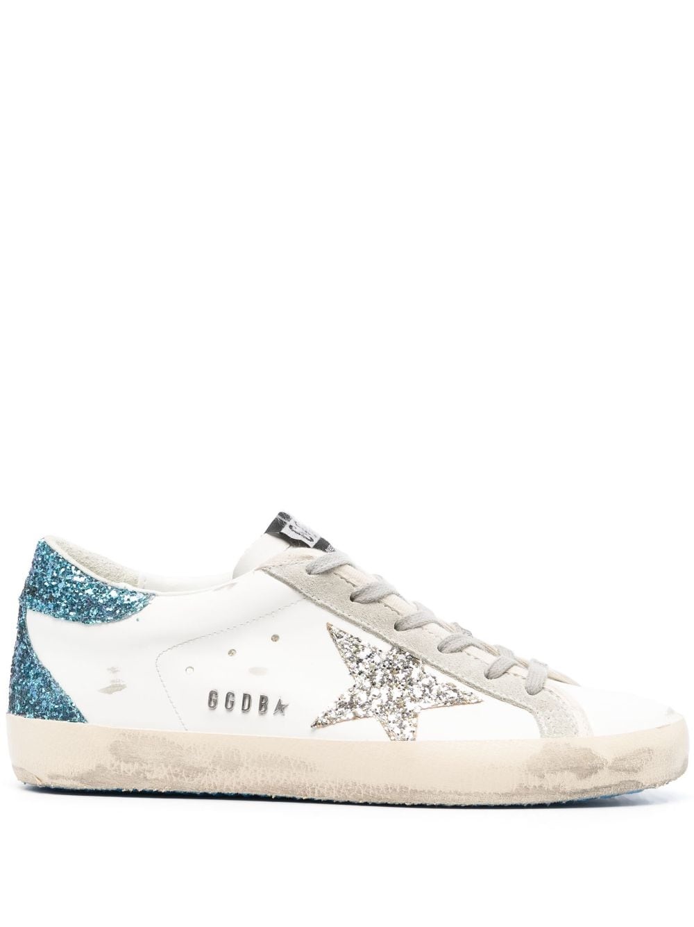 Super-Star embellished leather sneakers - 1