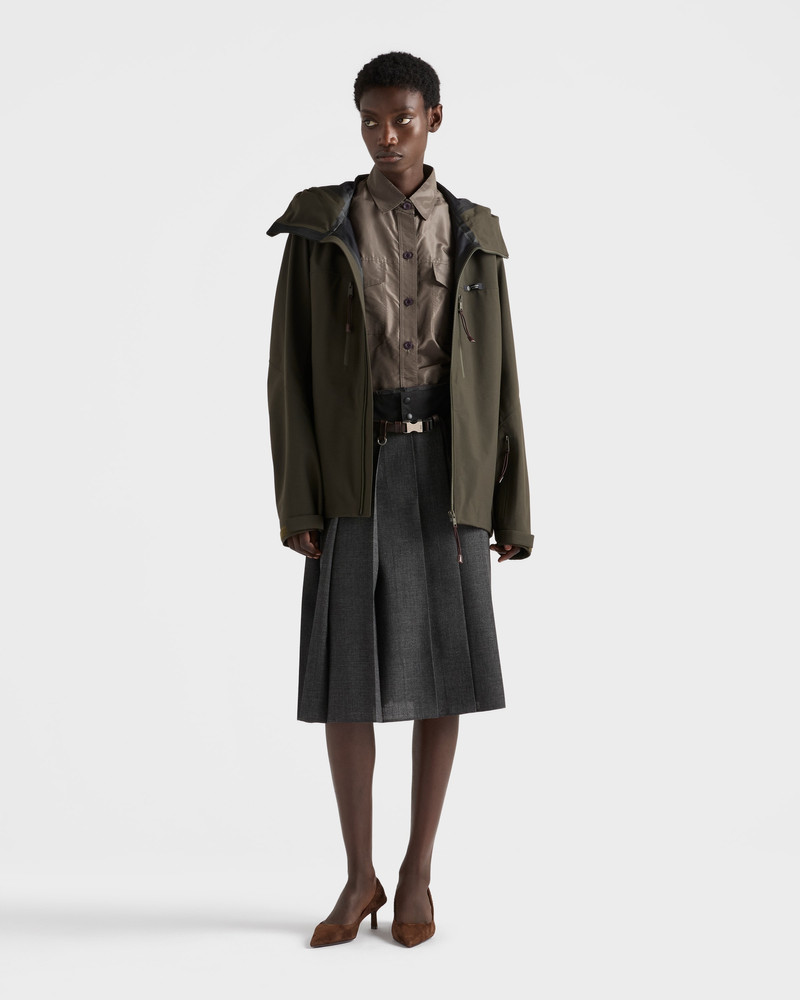 Prada Short-sleeved taffeta shirt outlook