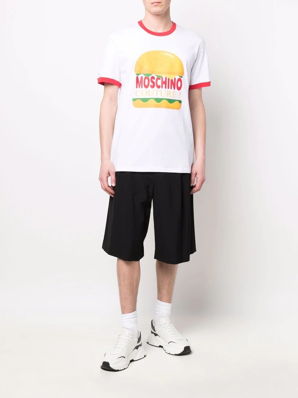 Burger graphic crewneck T-shirt - 2