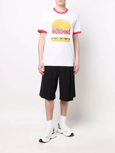 Moschino Burger graphic crewneck T-shirt outlook