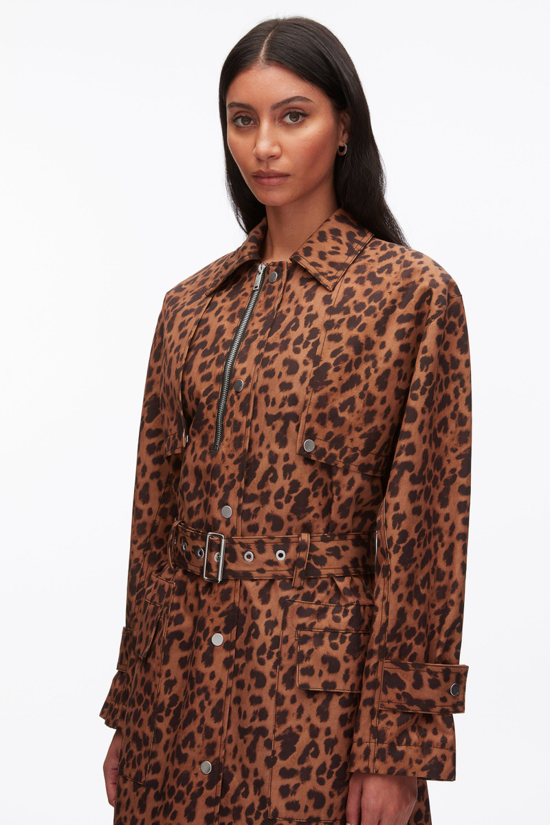 Leopard Print Trench Coat 7