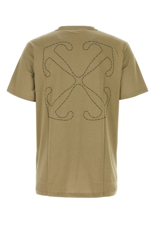 Army green cotton t-shirt - 2