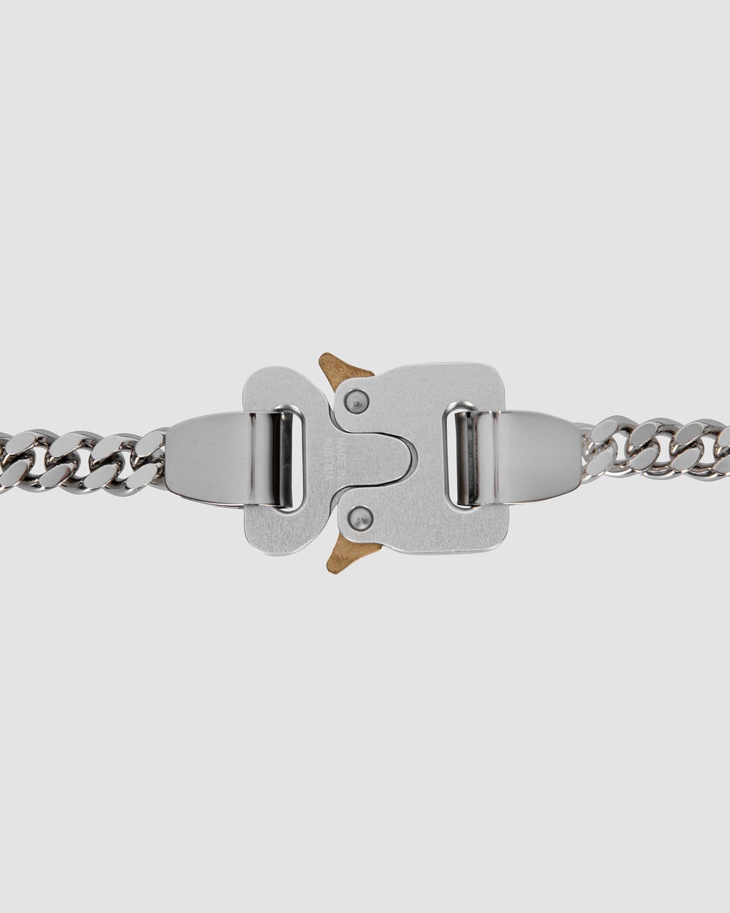 DOUBLE BUCKLE LOGO CHARM NECKLACE - 5