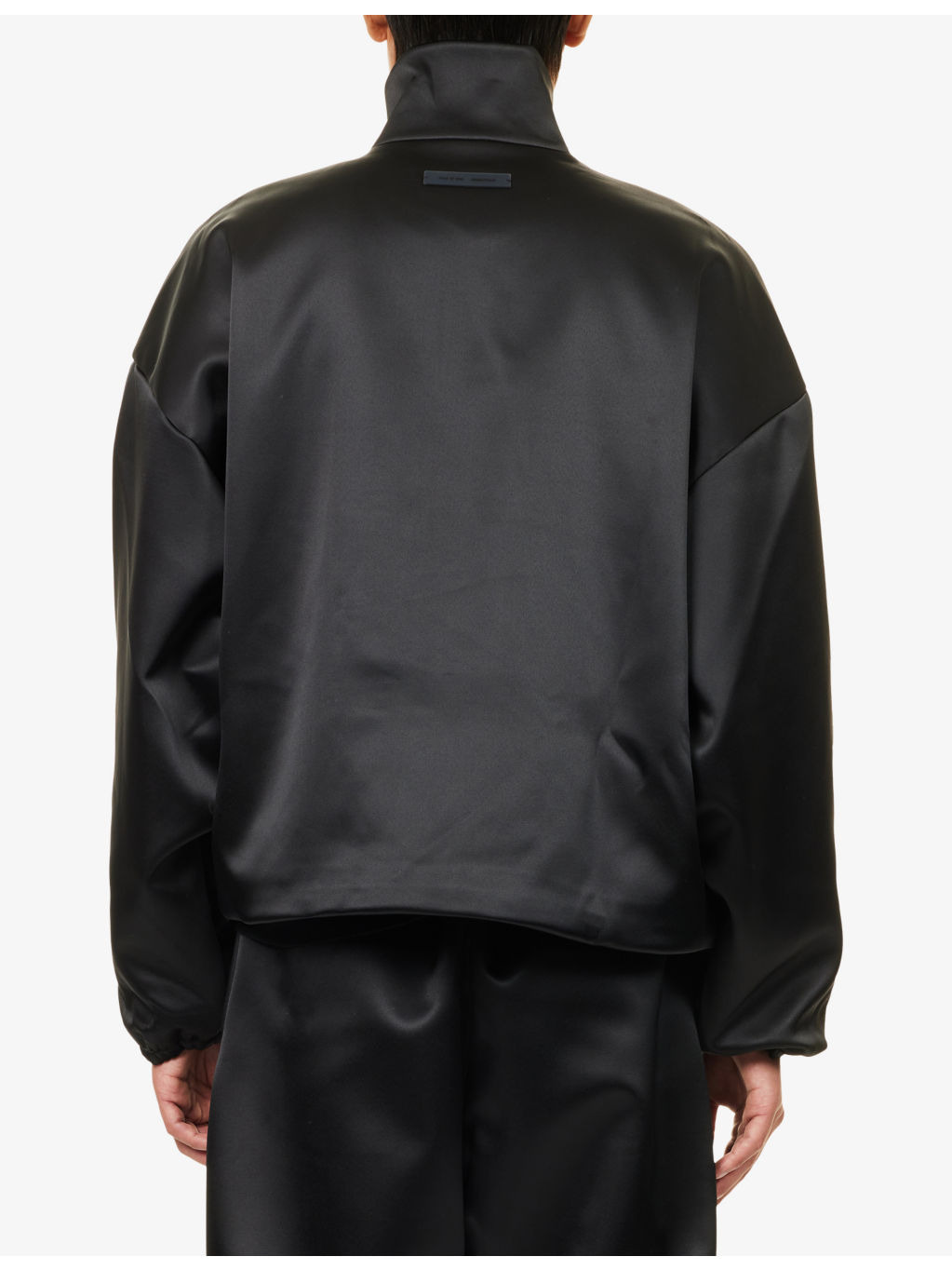 Relaxed Satin Bomber Jacket - 4