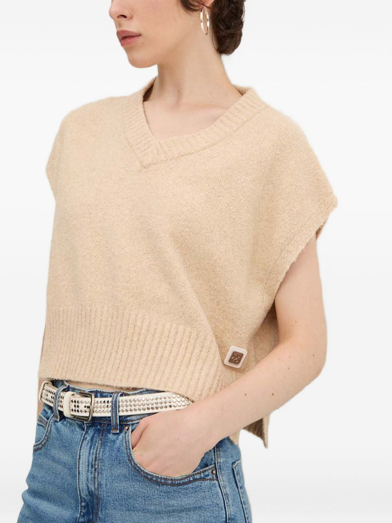 V-neck ribbed top 3