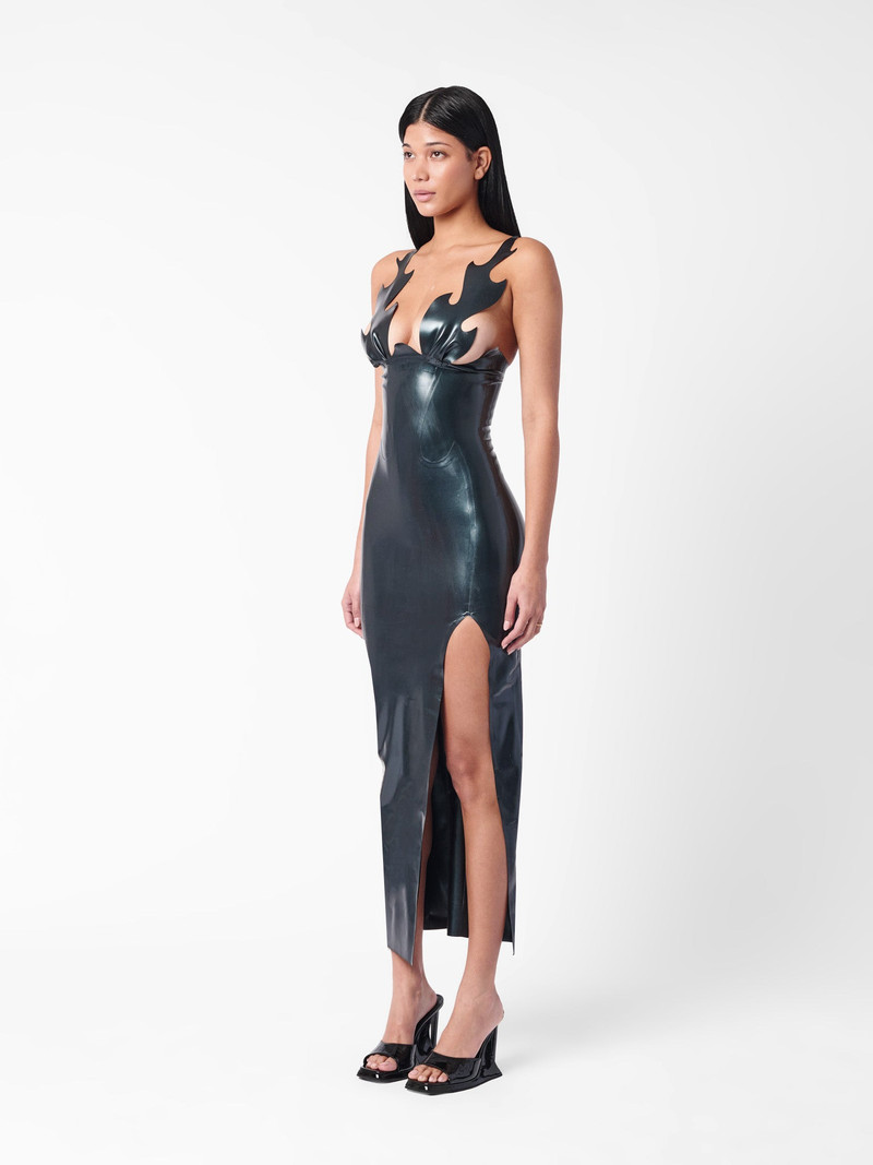 ROAST LATEX DRESS BLACK 4