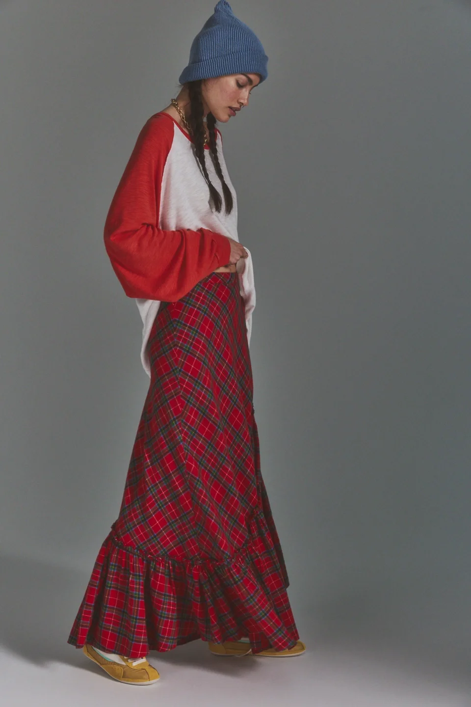 Emberwood Flannel Maxi Skirt - 1