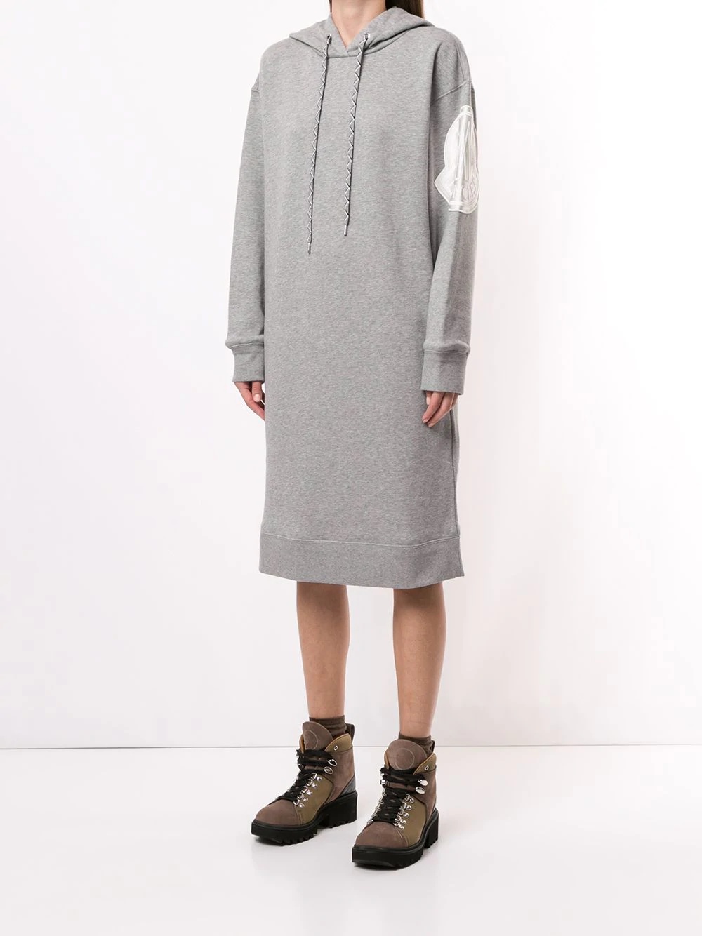 logo patch jumper dress - 3