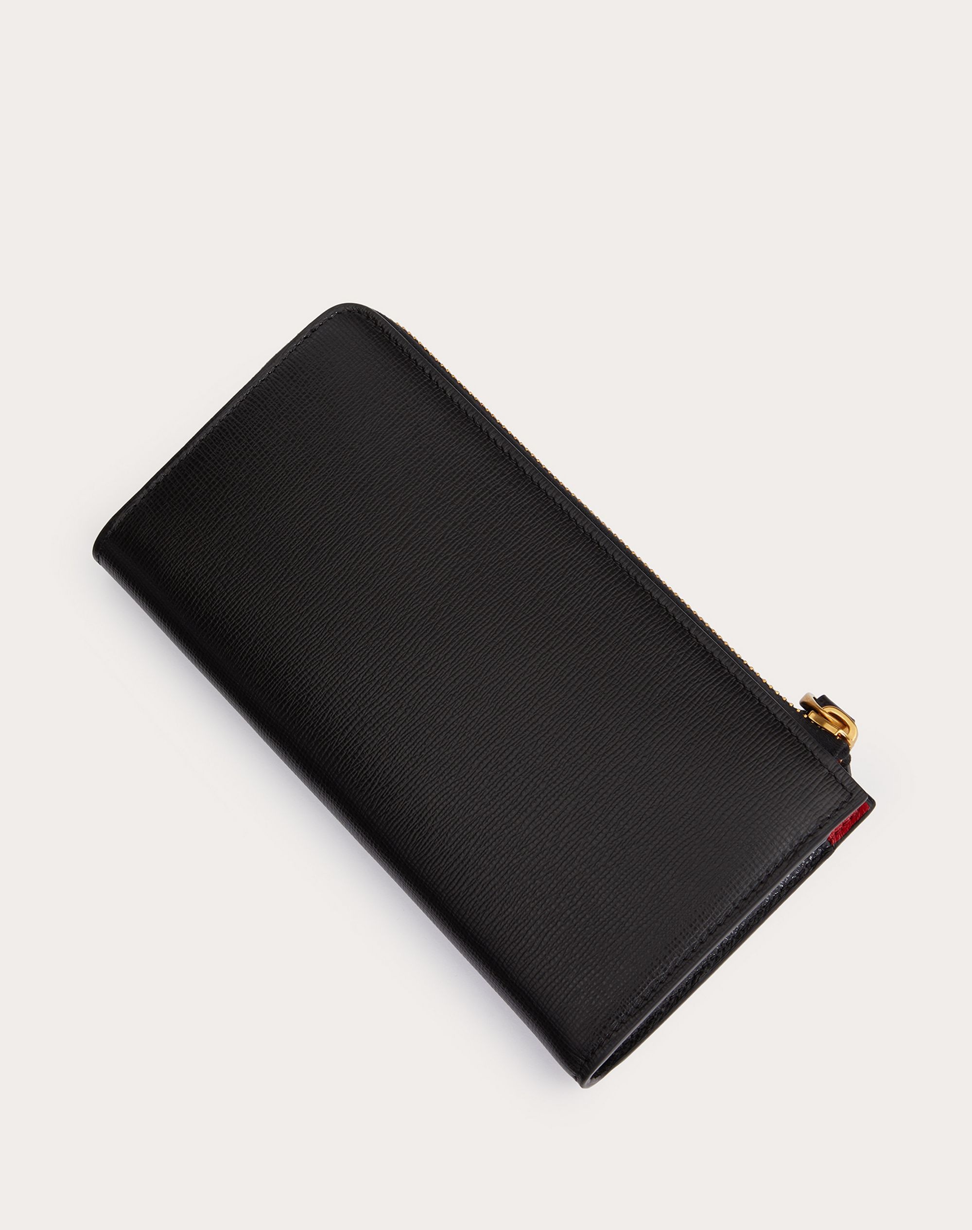 VALENTINO GARAVANI ROCKSTUD CALFSKIN WALLET WITH ZIPPER - 3