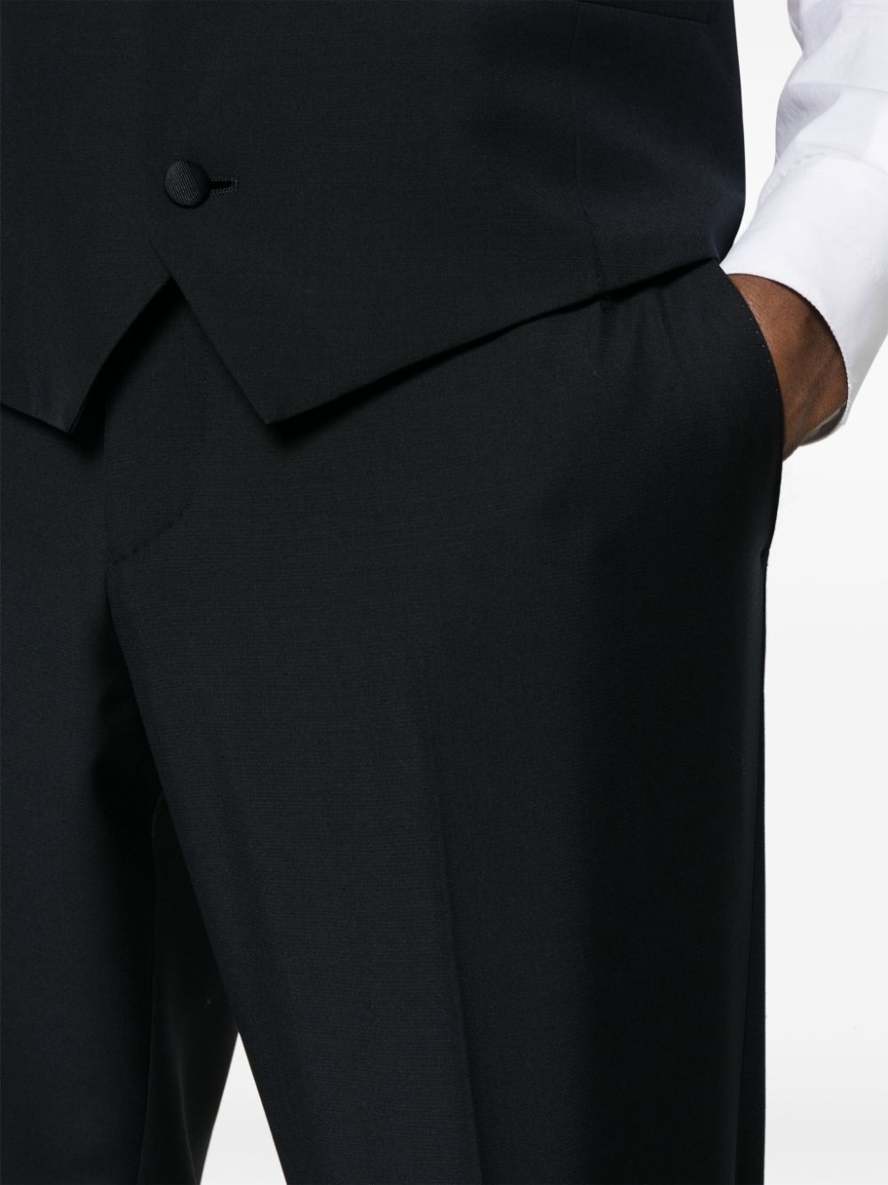 single-breasted wool suit - 7