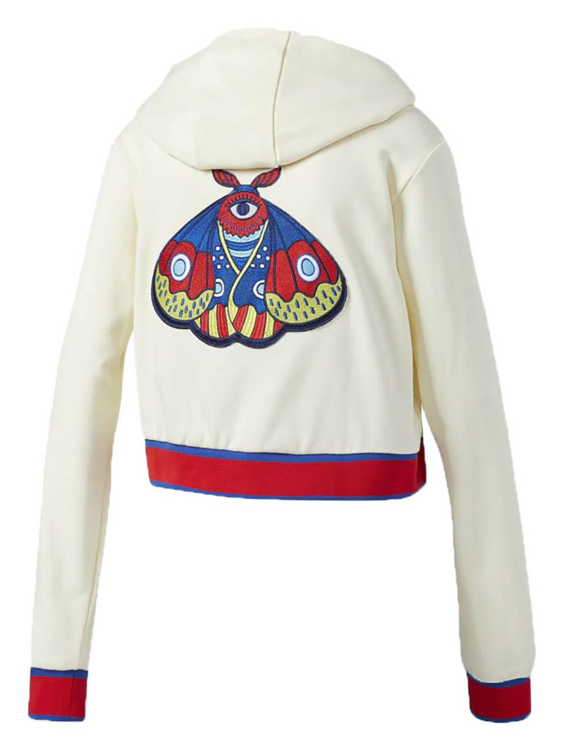 adidas Embellished Arts cropped hoodie outlook