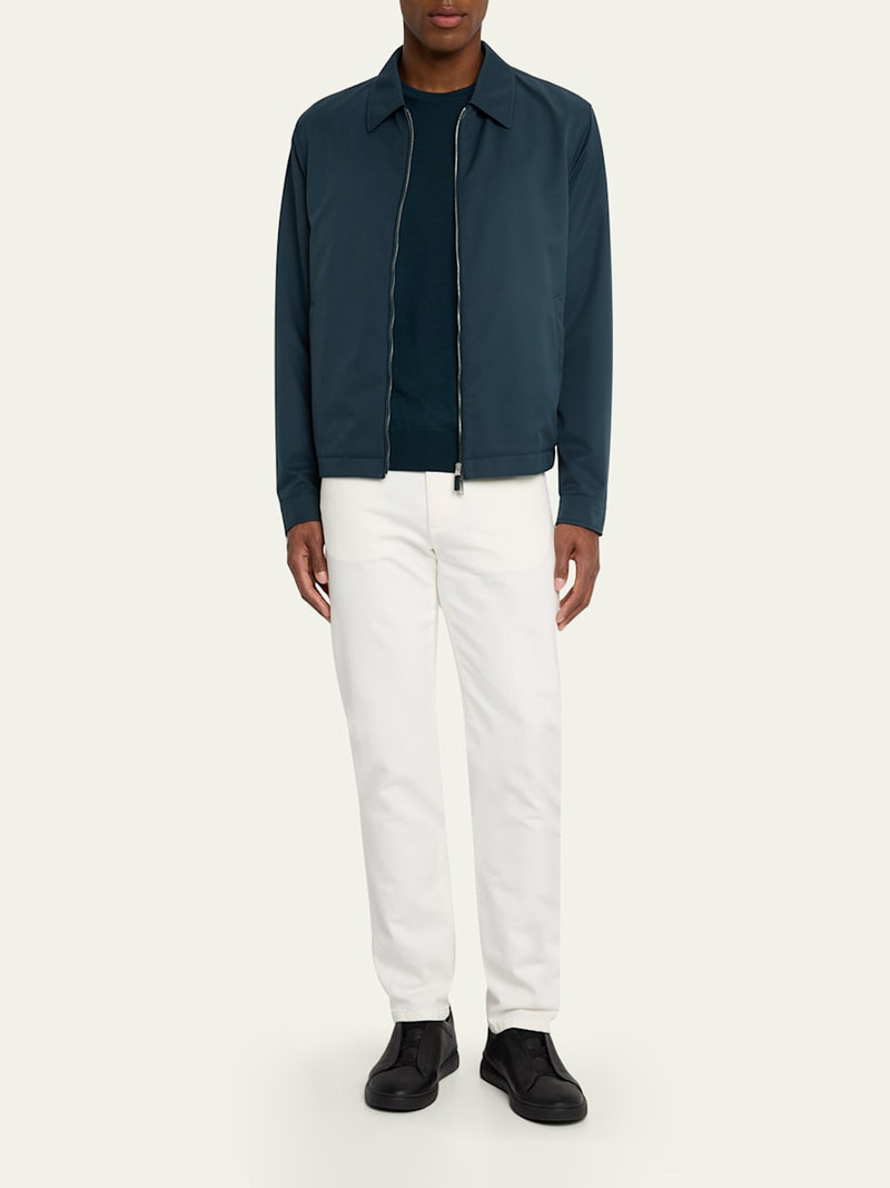 ZEGNA Men's Microfiber Full-Zip Blouson outlook