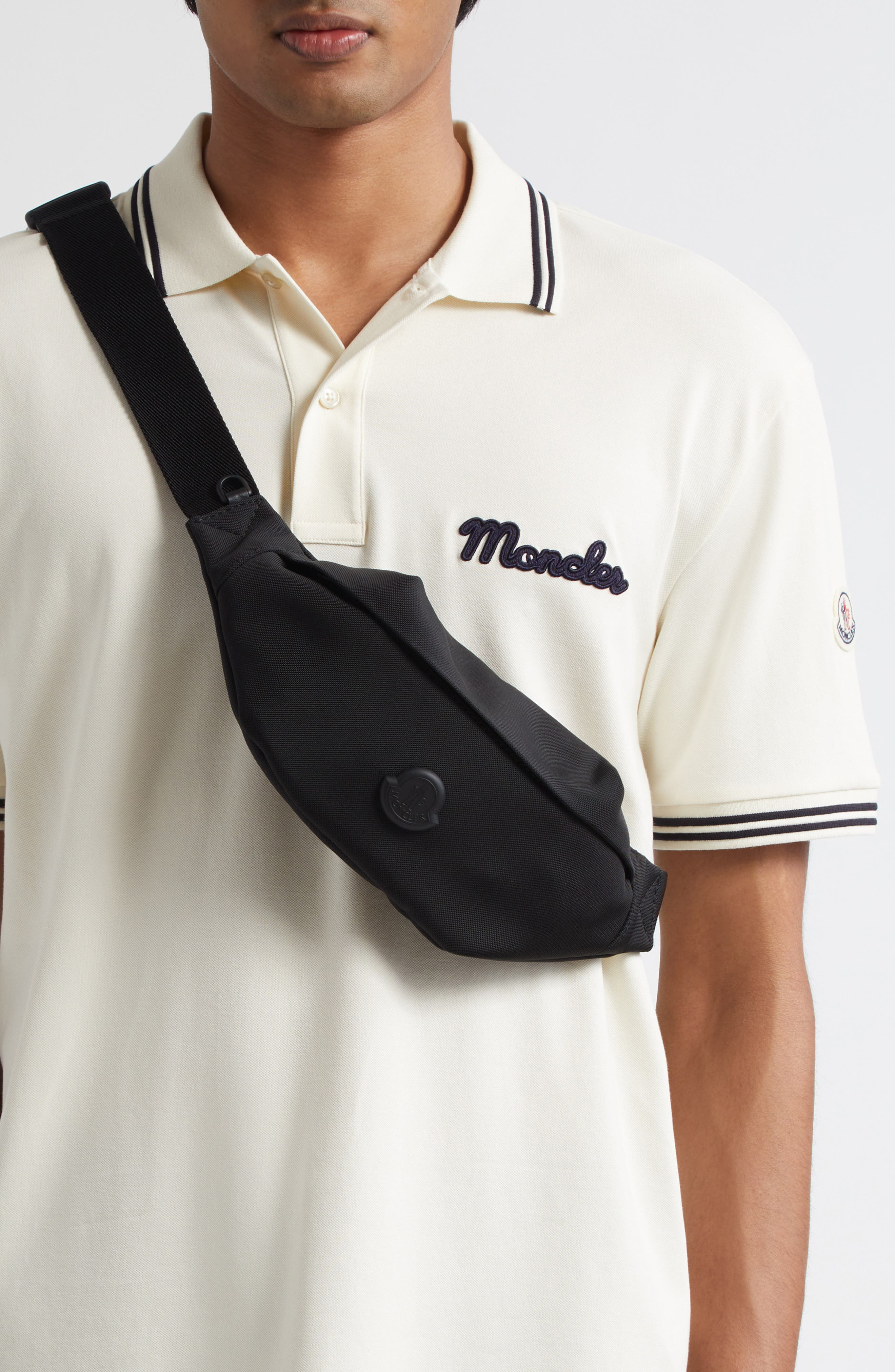 Moncler Small Durance Water Repellent Belt Bag in Black at Nordstrom - 2