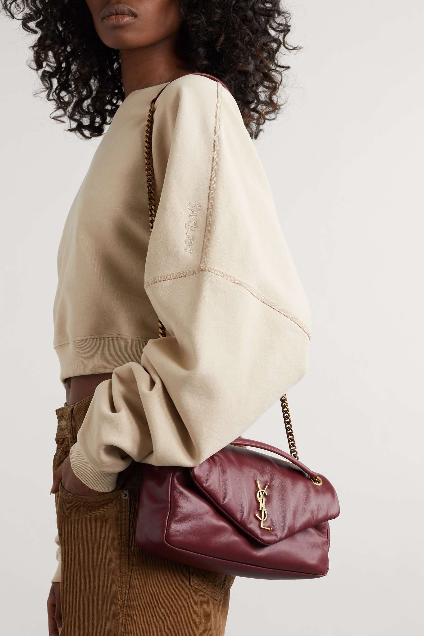 Calypso padded leather shoulder bag - 2