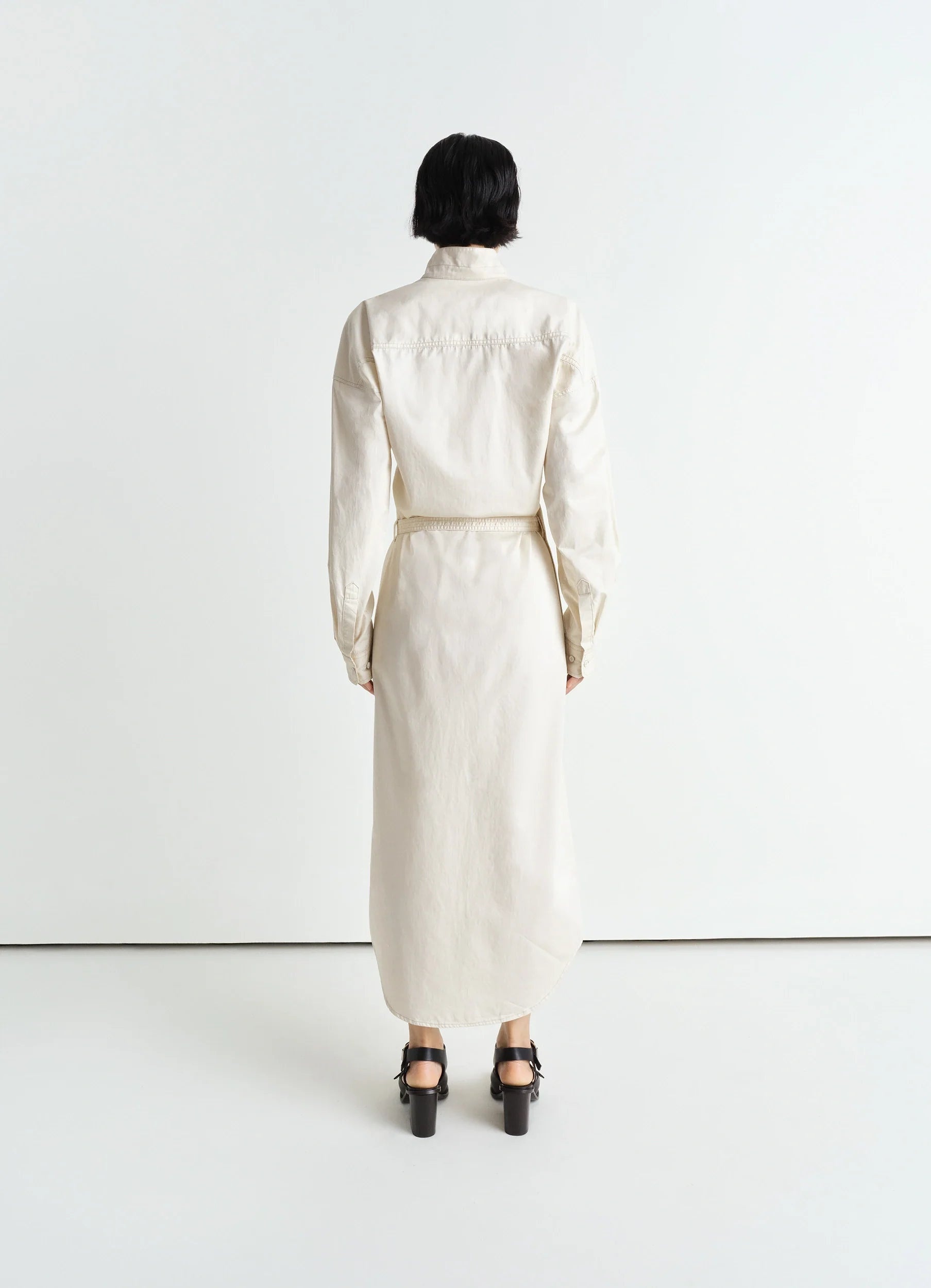 LONG SHIRT DRESS - 4