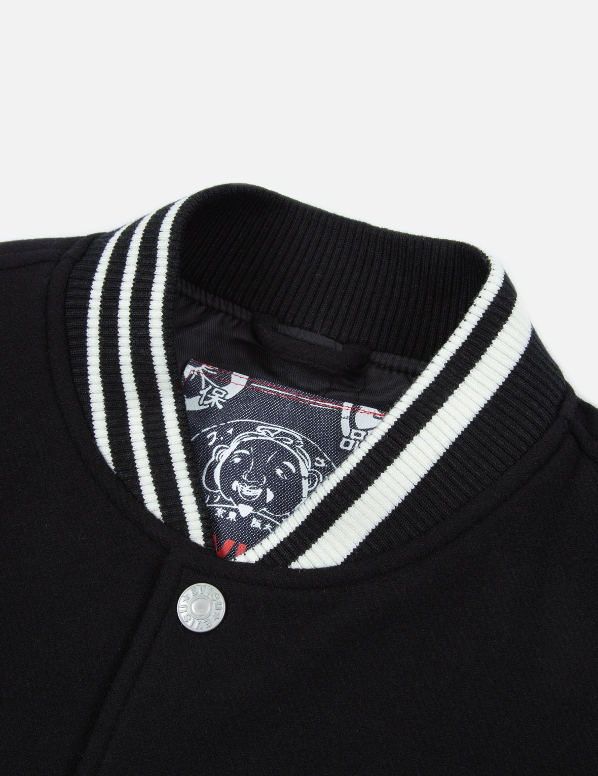 “HIDE-AND-SEEK” GODHEAD APPLIQUÉ BASEBALL JACKET - 4