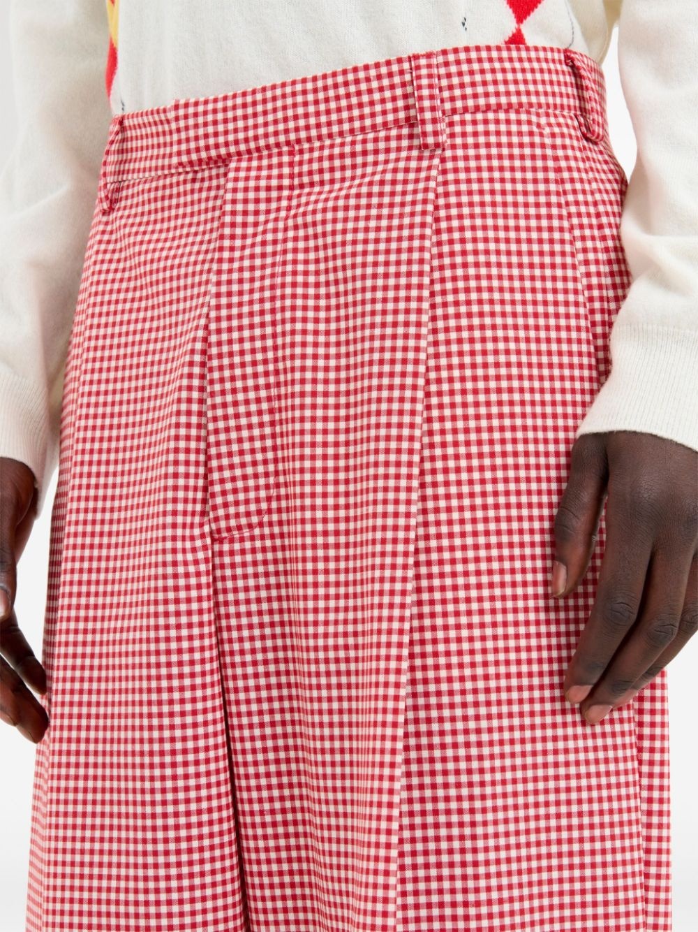 check pattern trousers - 5