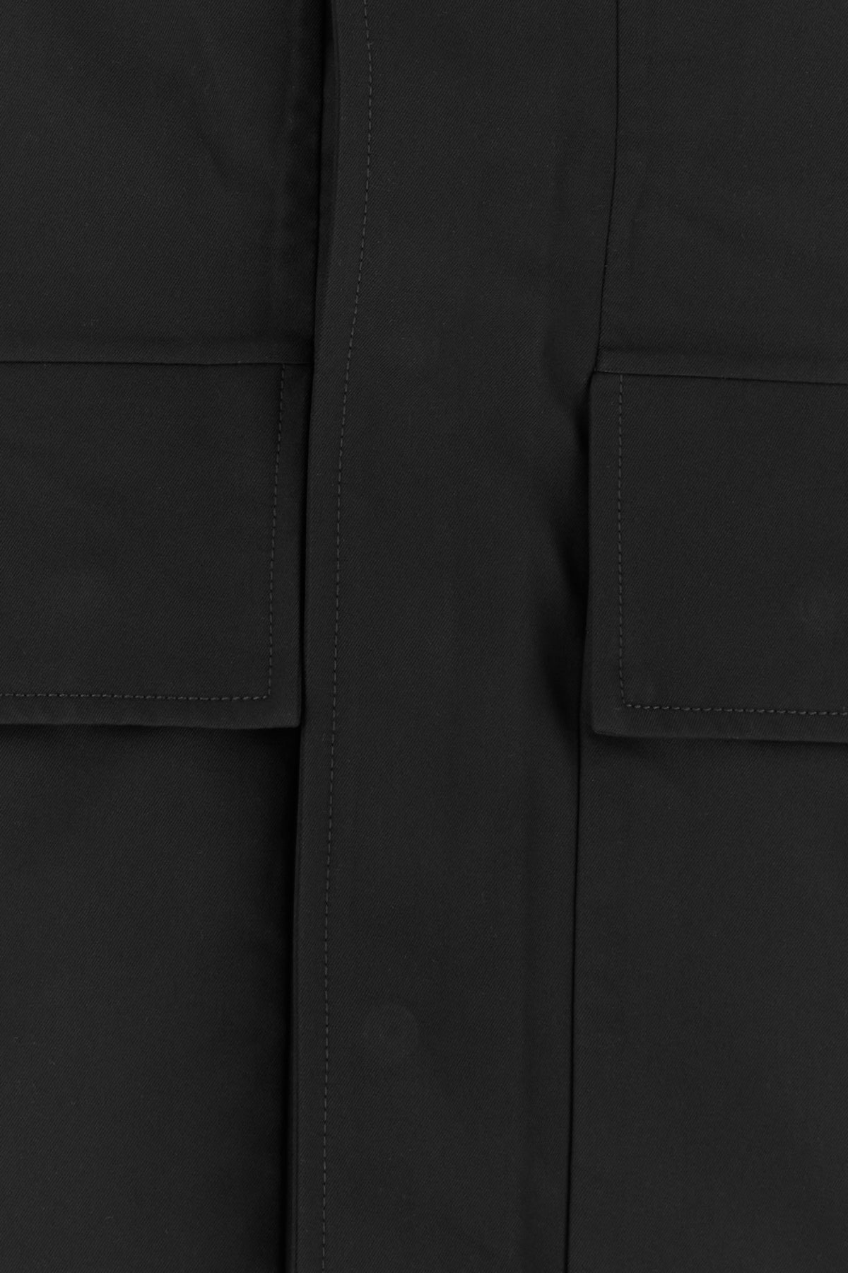 Black polyester raincoat - 3