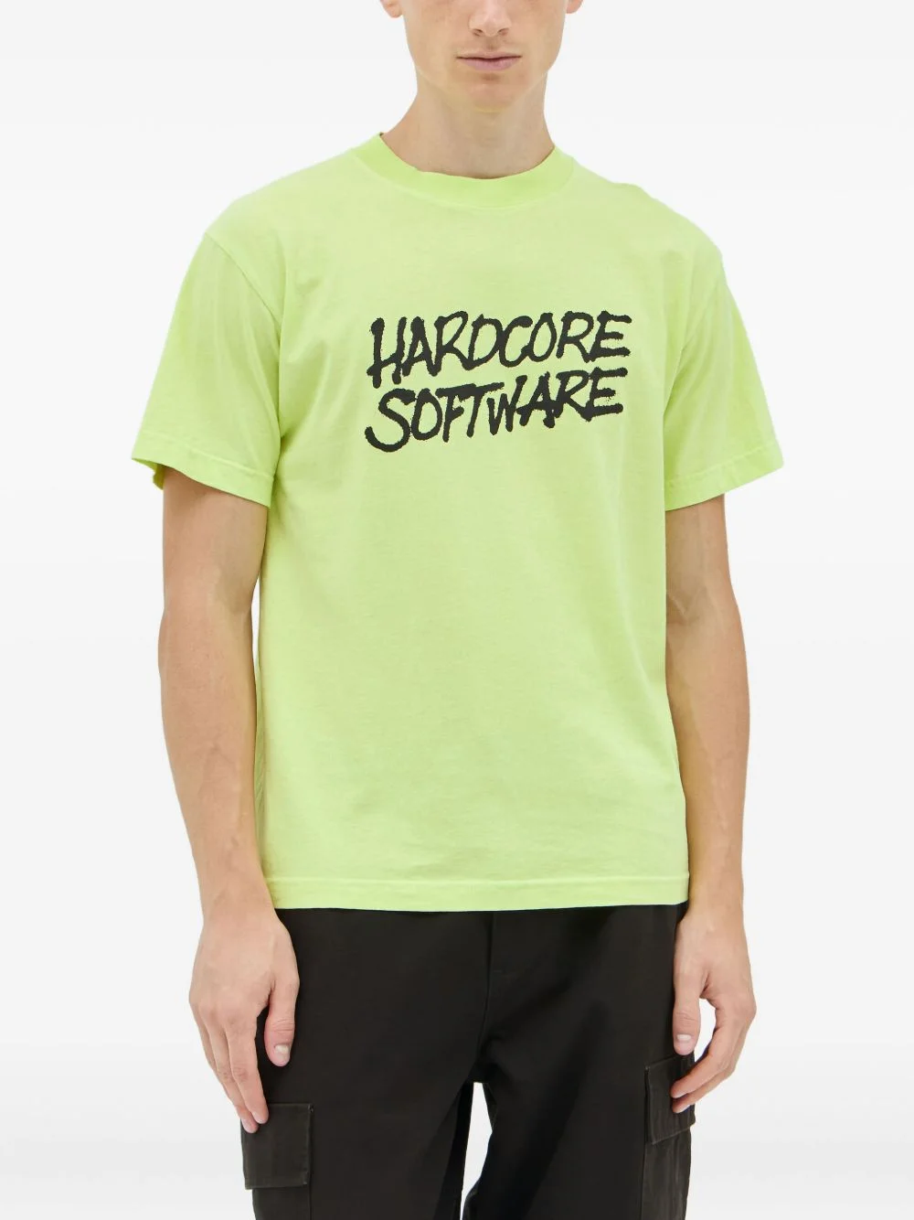 slogan-print crew-neck T-shirt - 1