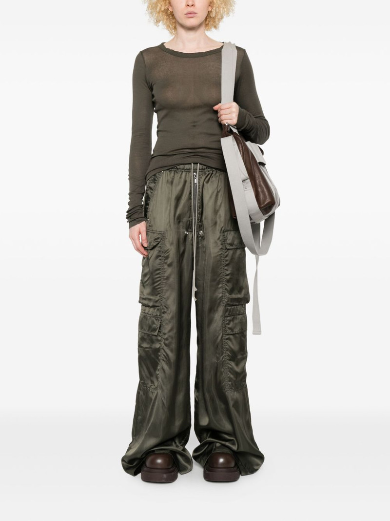 Rick Owens drawstring cargo trousers outlook