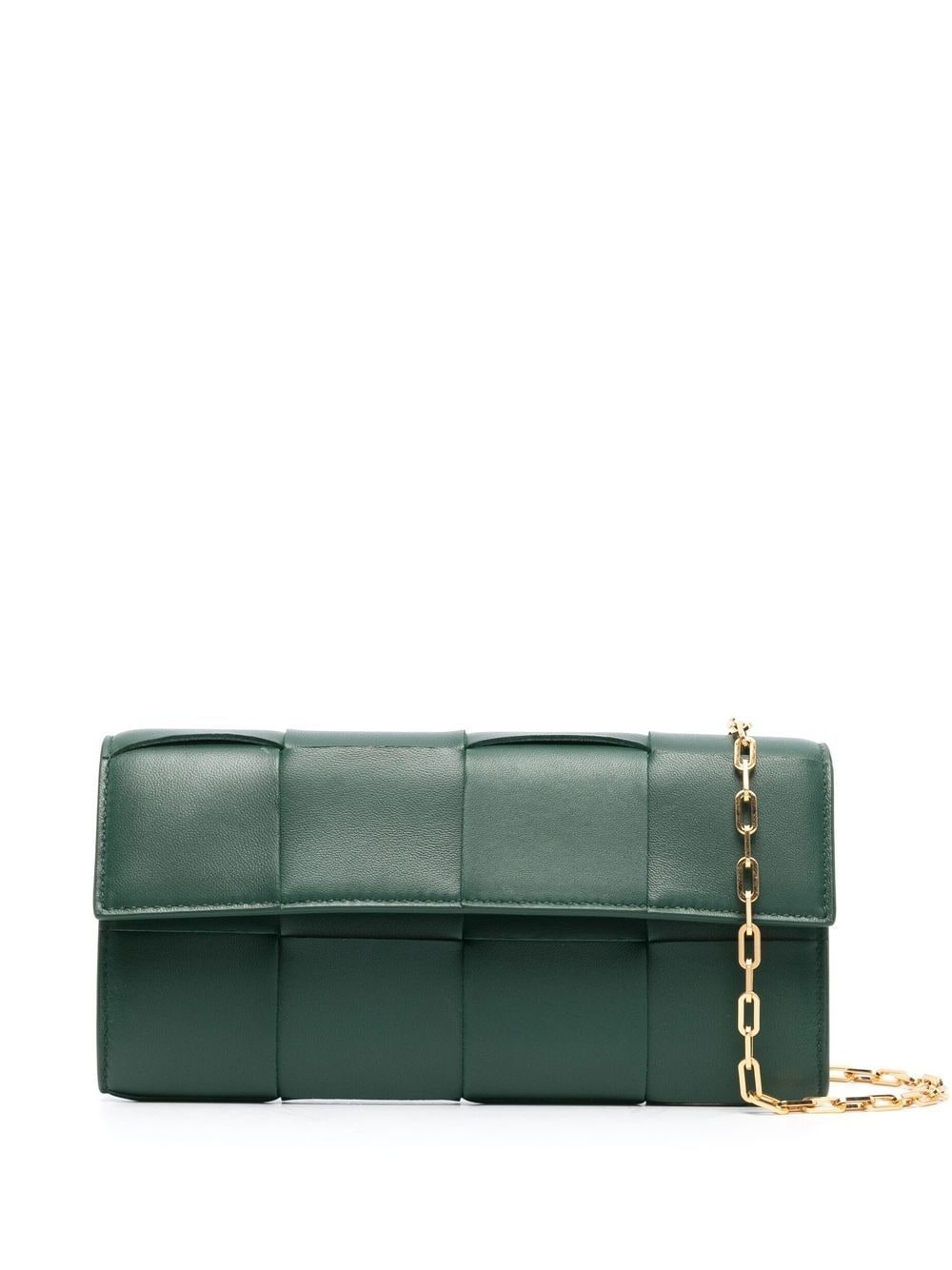 Cassette leather clutch bag - 1