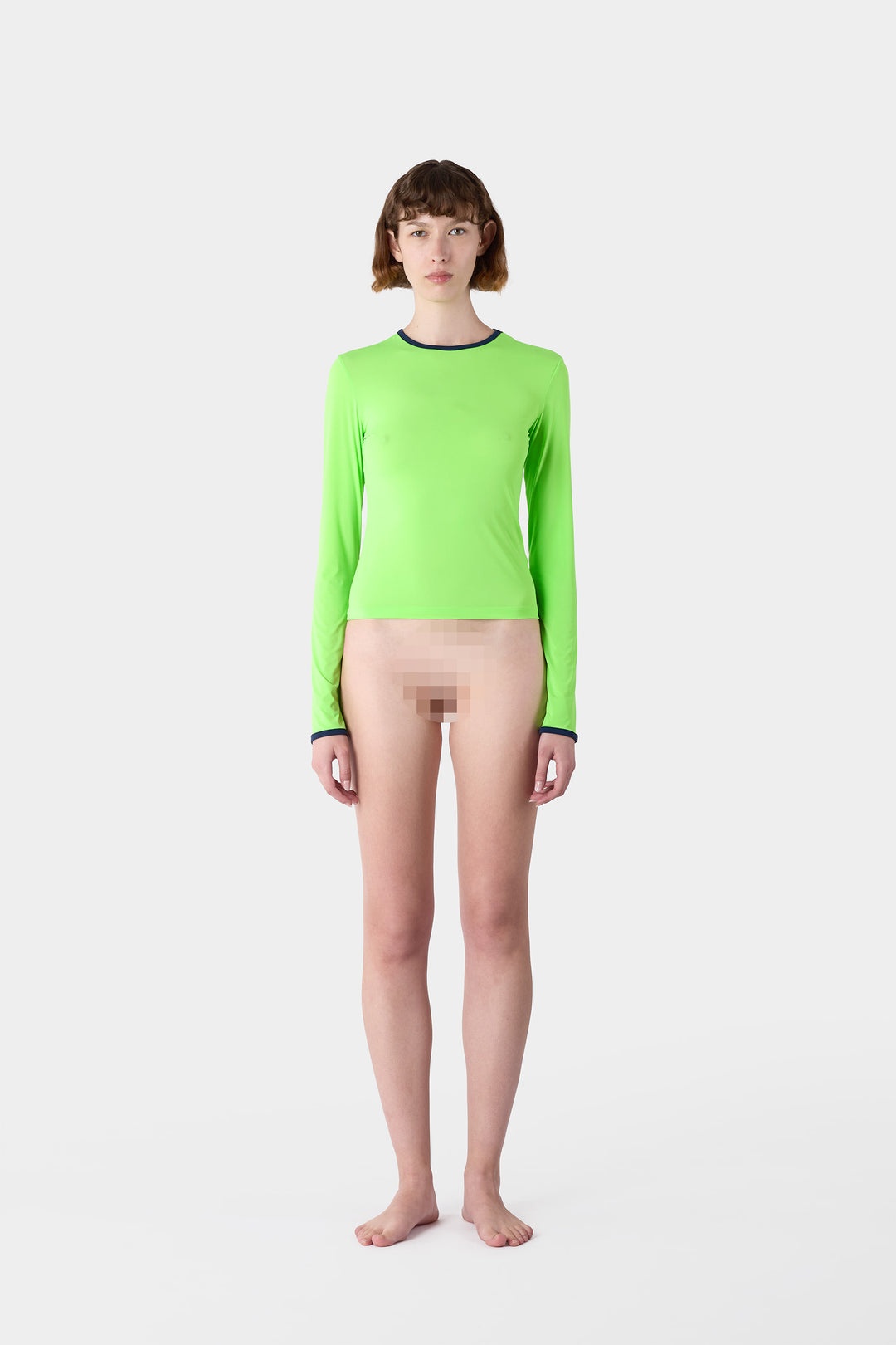 SUPER STRETCH LONGSLEEVE TOP / neon green - 5