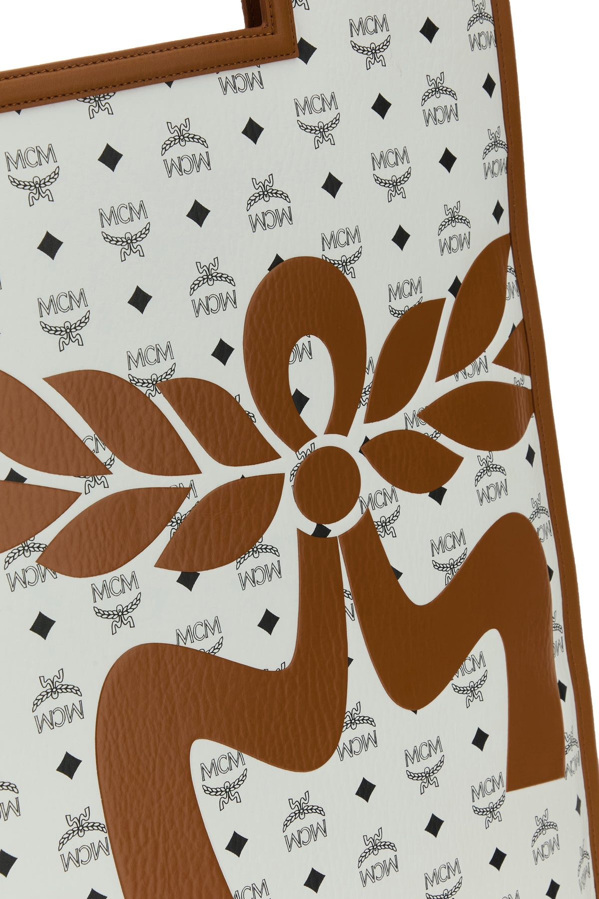 Printed nappa leather XL Aren shopping bag - 4