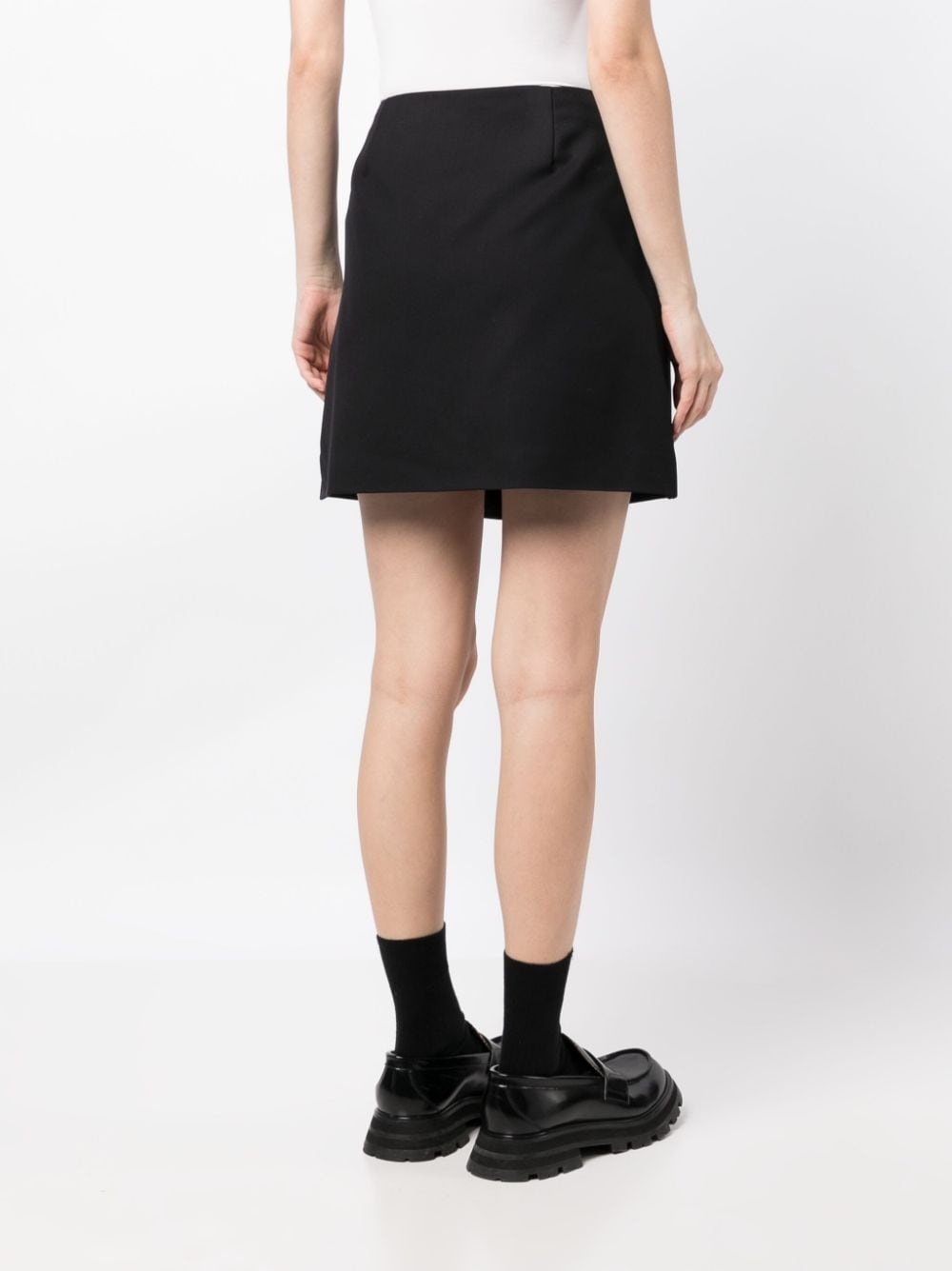 A-line wool miniskirt - 4