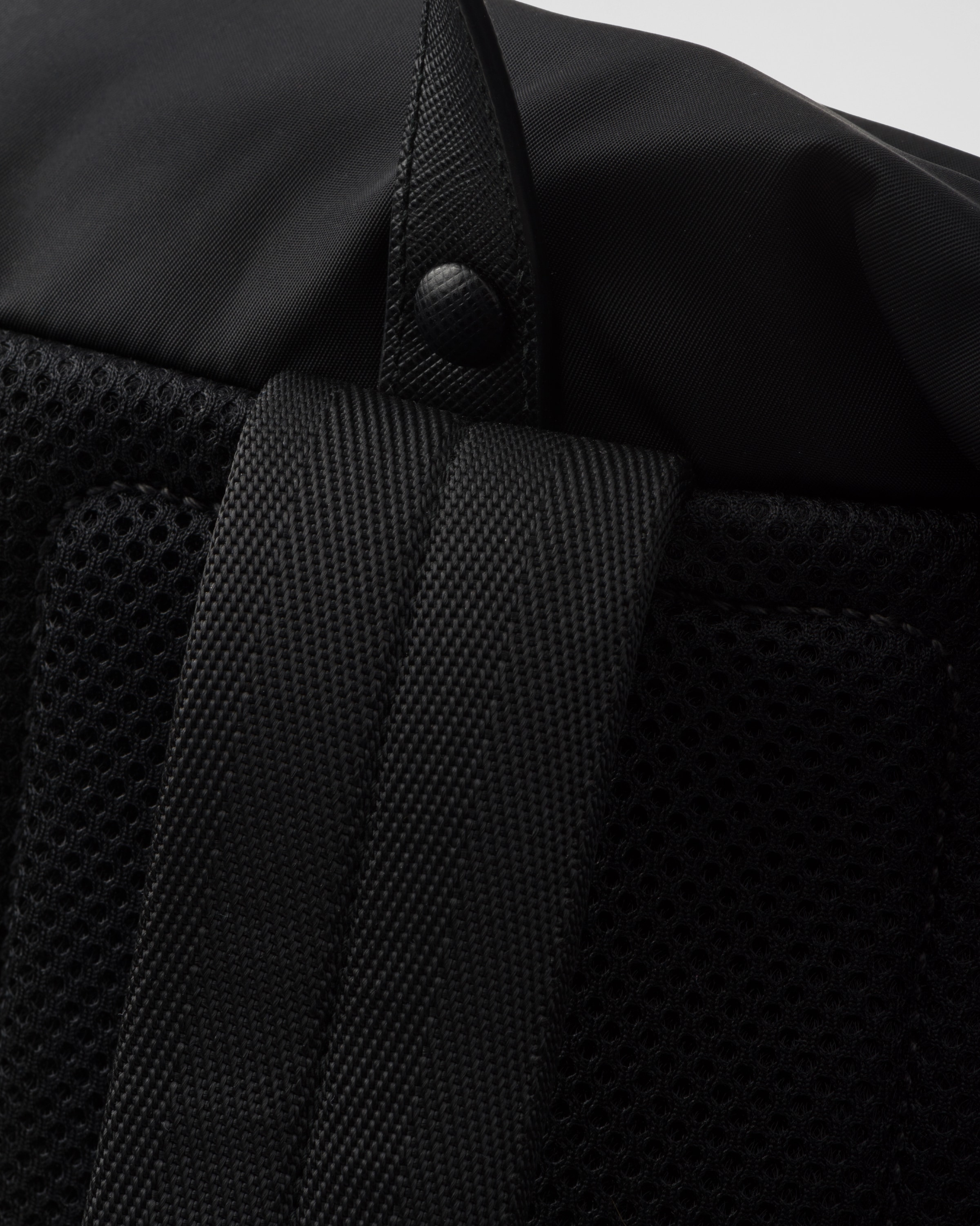 Re-Nylon and Saffiano leather backpack - 6