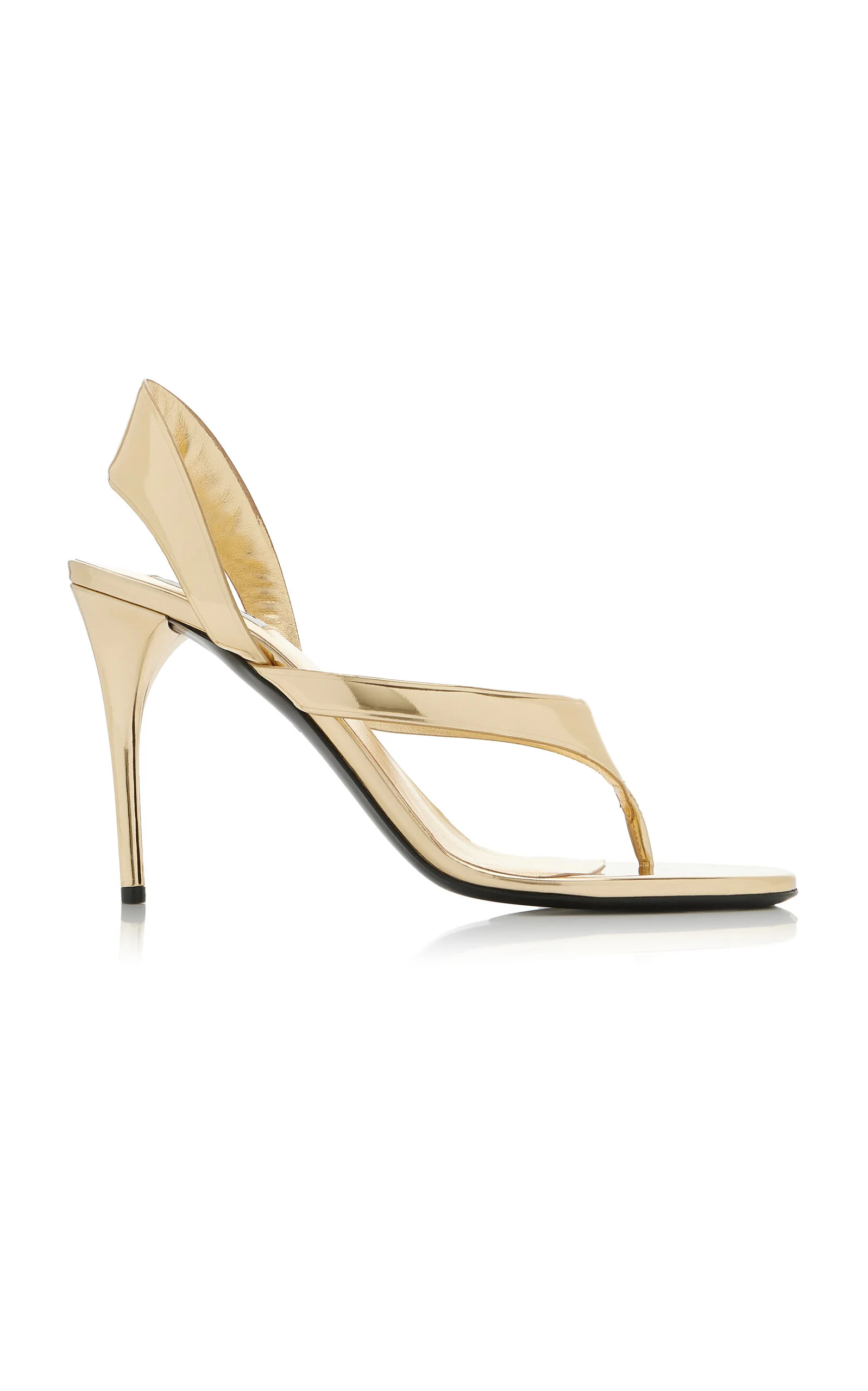 Infradito Metallic Leather Sandals gold - 1