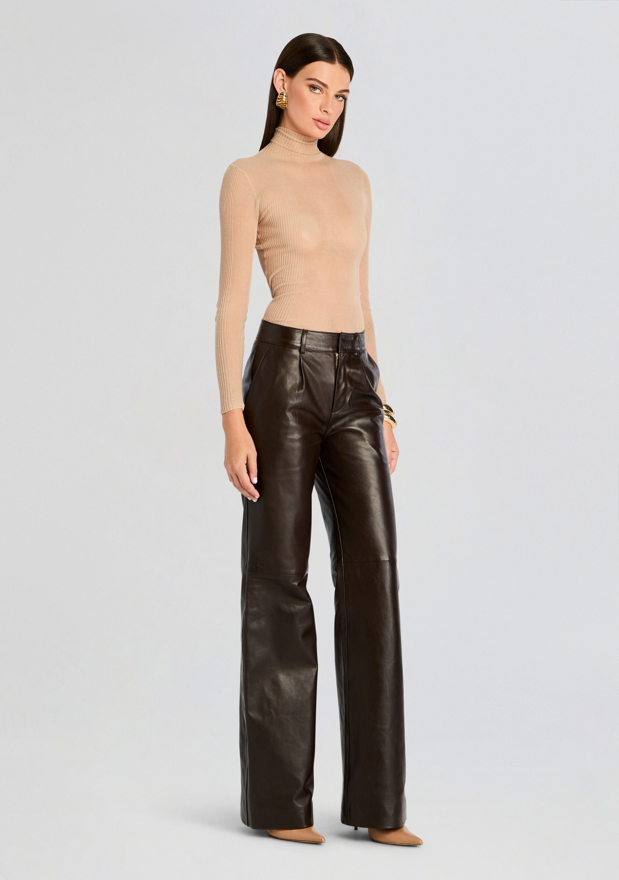 CHADER LEATHER PANT - 3