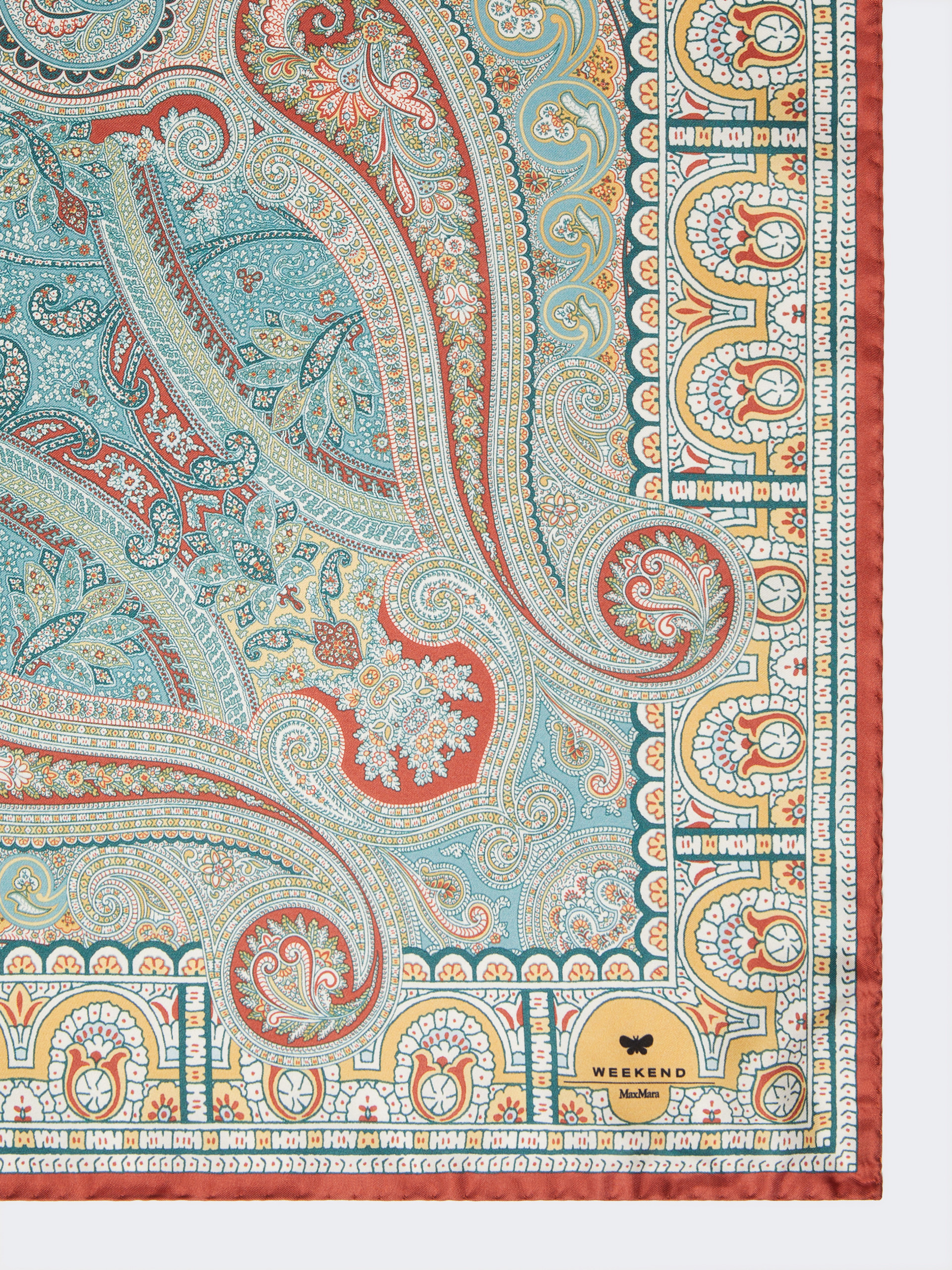 ONESTONEW Printed silk twill scarf - 2