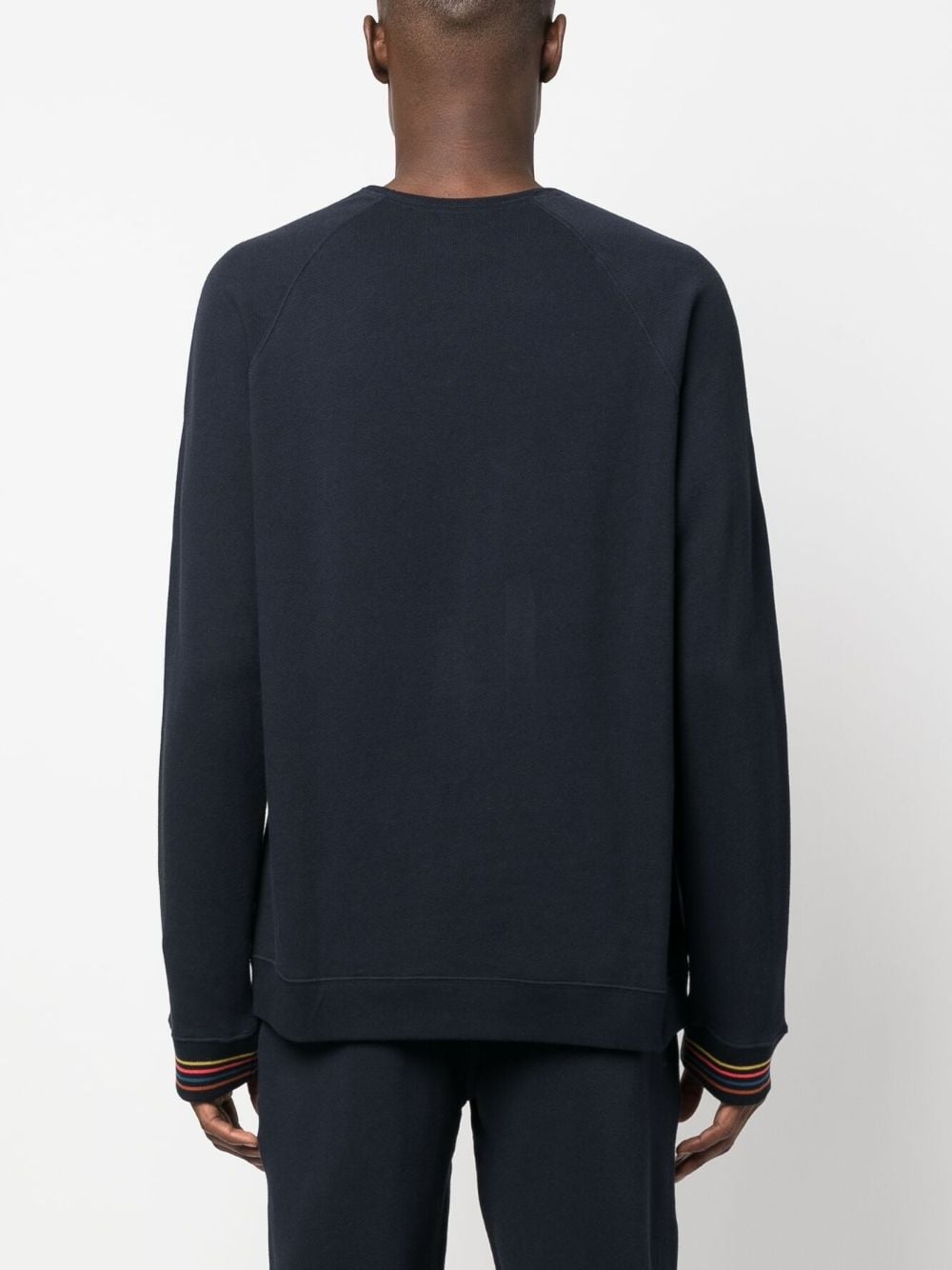contrasting-trim sweatshirt - 4