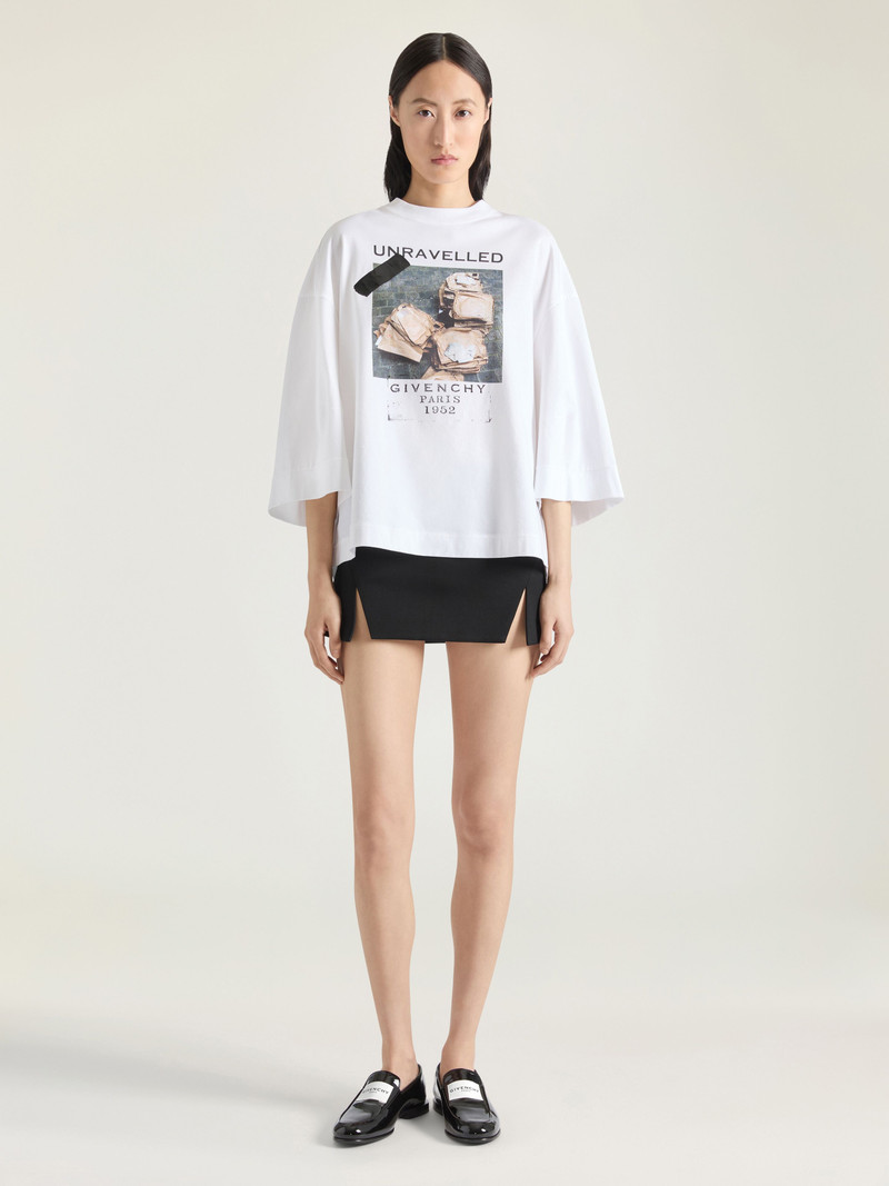 Givenchy SLICED MINI SKIRT IN WOOL outlook