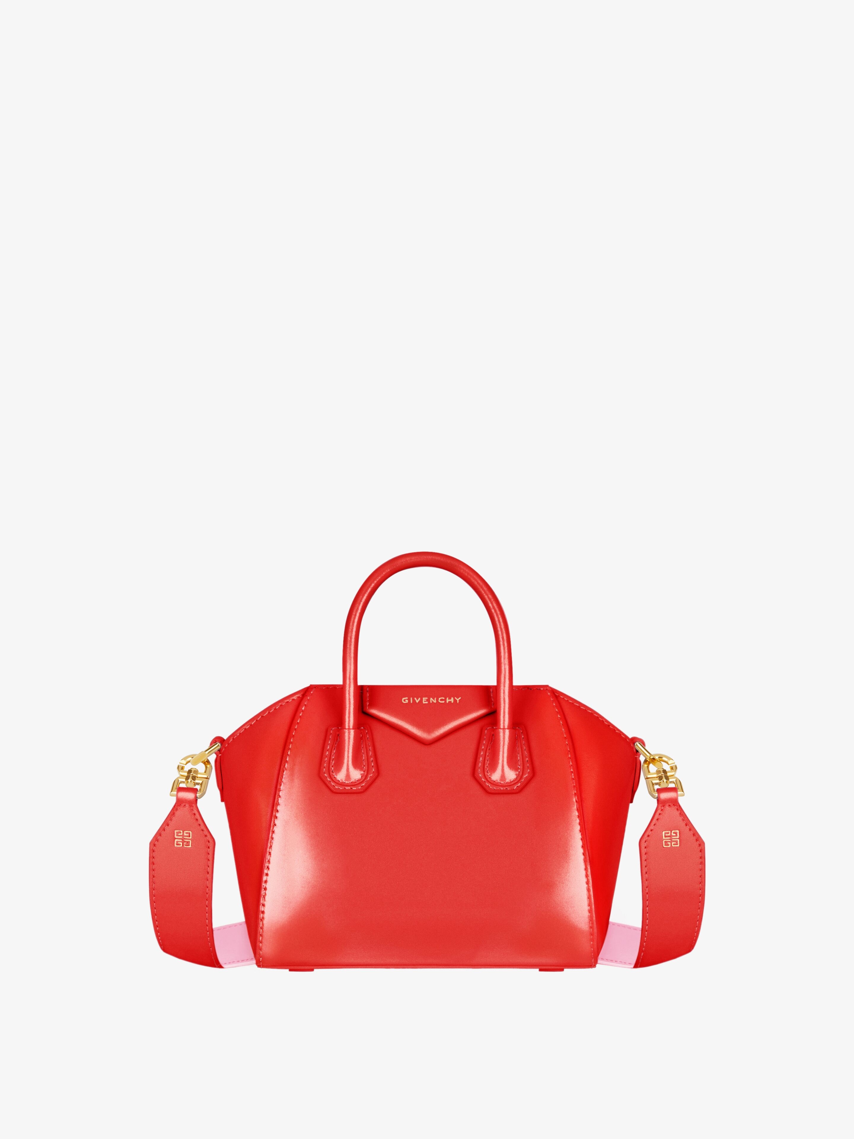 Givenchy Shoulder Bag Antigona Small Calfskin Leather Red