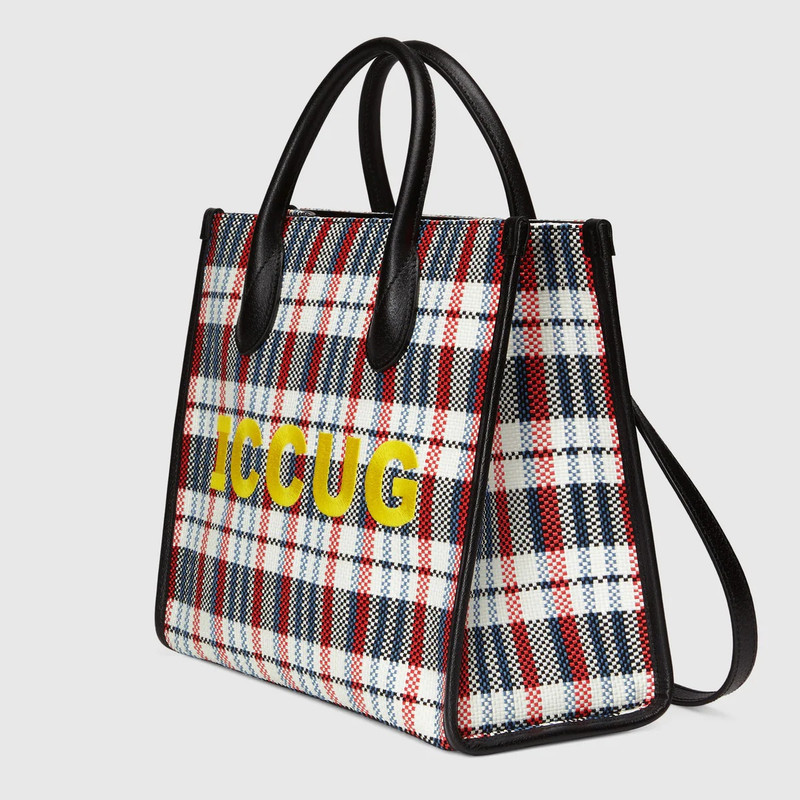 GUCCI Small tote with ICCUG embroidery outlook