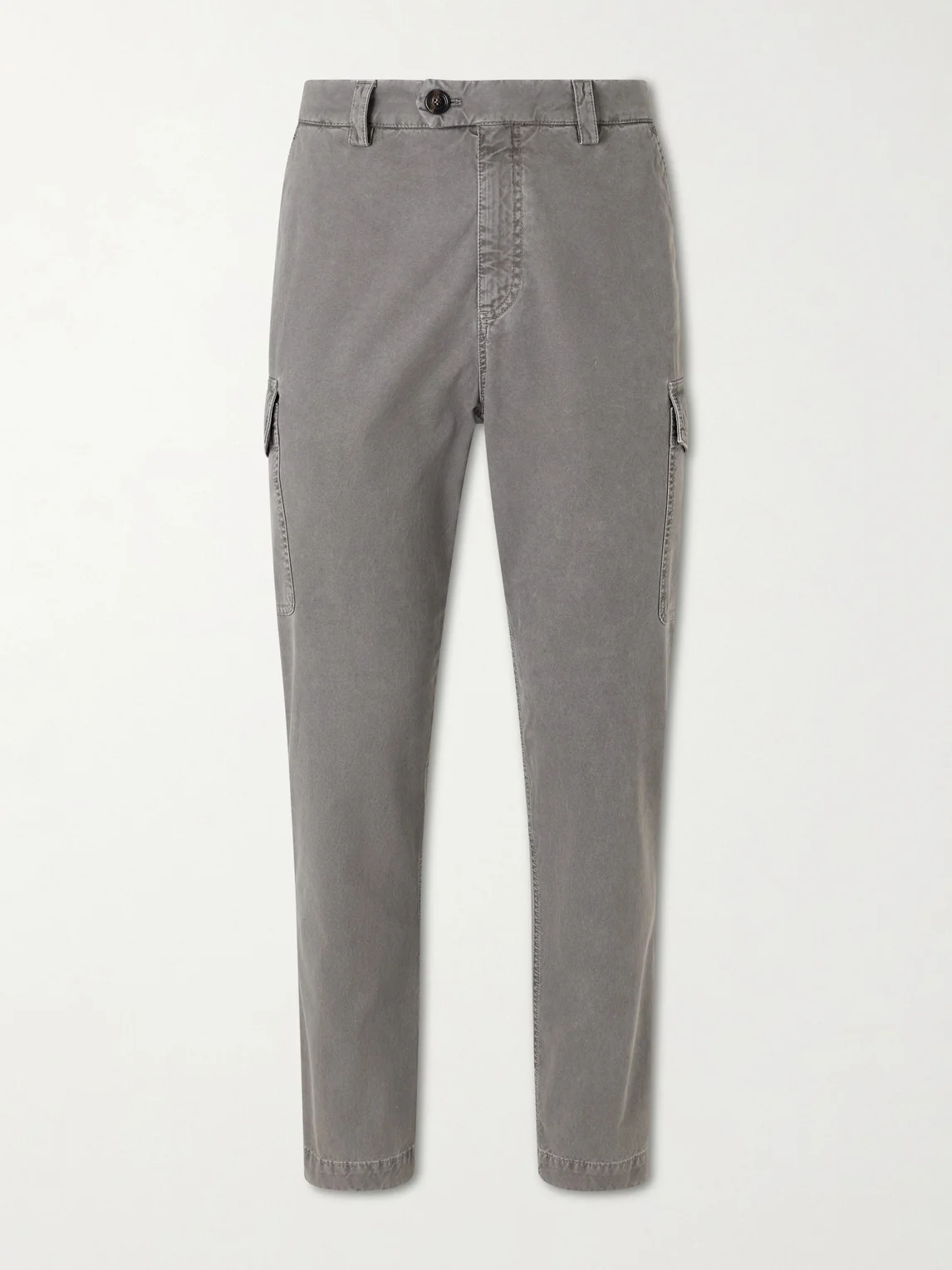 Slim-Fit Tapered Cotton-Twill Cargo Trousers - 1